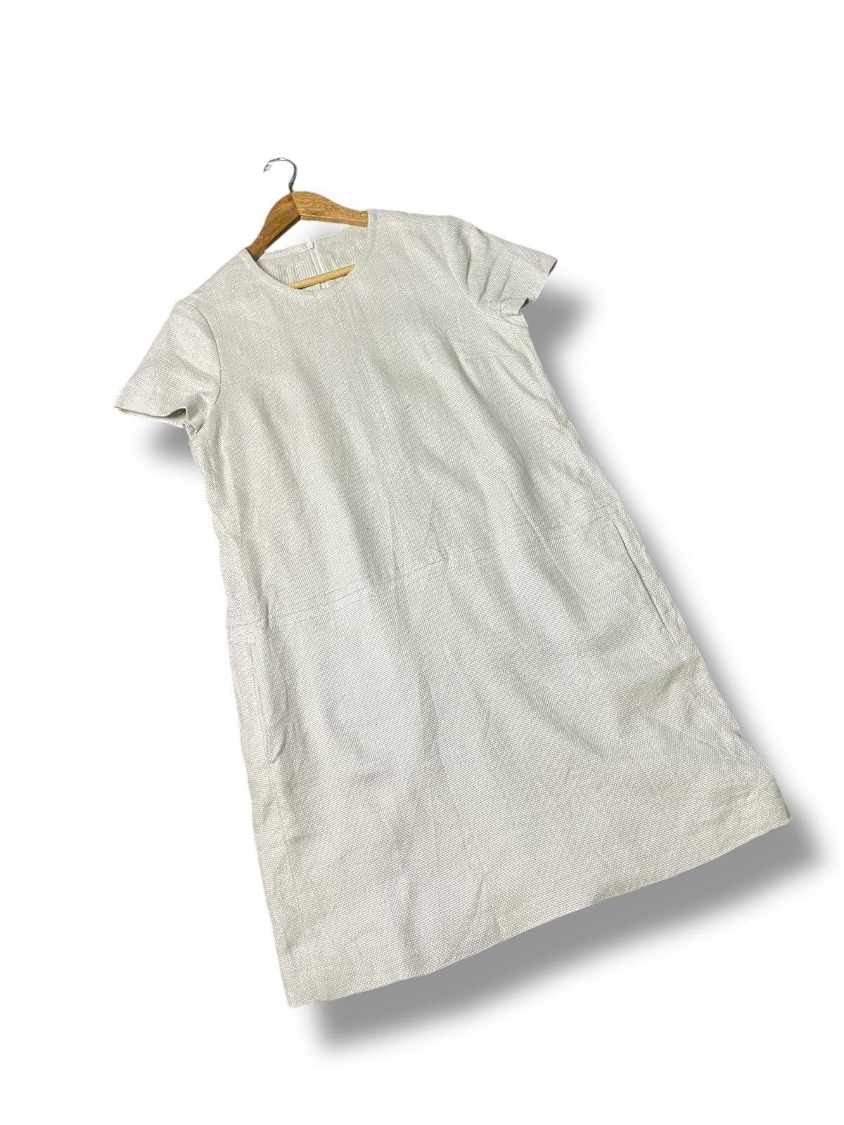 Japanese Brand × Max Mara × Vintage Max Mara Brand Linen Dress (71) Size S / US 4 / IT 40 - 2 Thumbnail