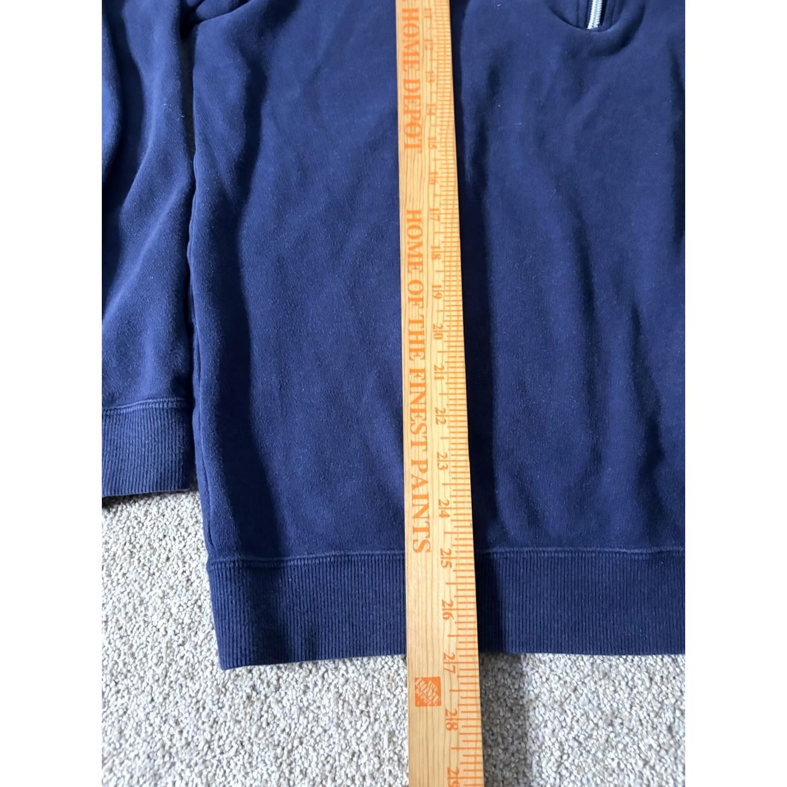 Vintage Straight Down Sweatshirt Mens M Blue 1/4 Zip Mock Neck Golf Pullover Fleece Size US M / EU 48-50 / 2 - 6 Thumbnail