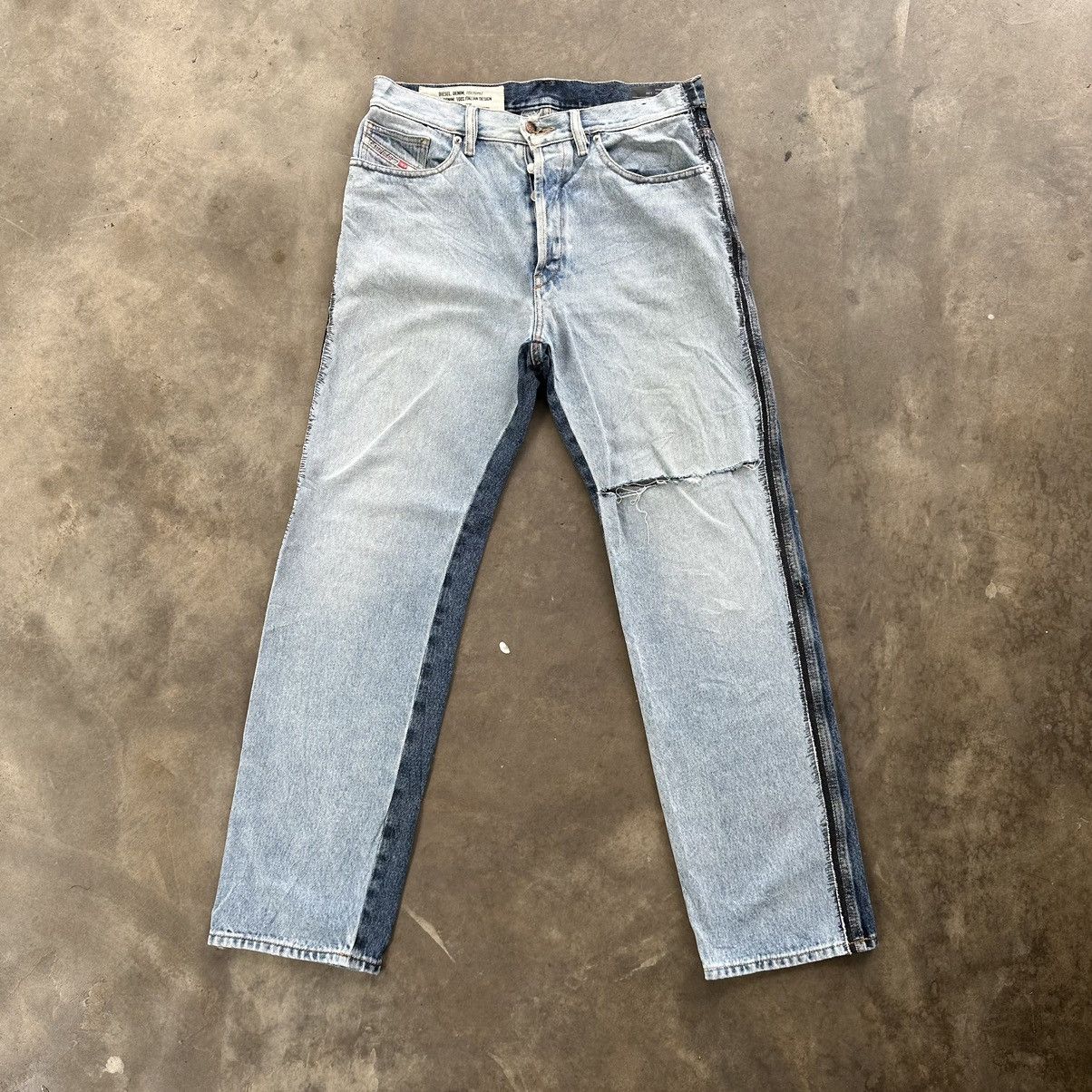Japanese Brand × Jean × Vintage Vintage Diesel Faded Distressed D Macs Denim Jean Pant Size US 33 - 1 Thumbnail