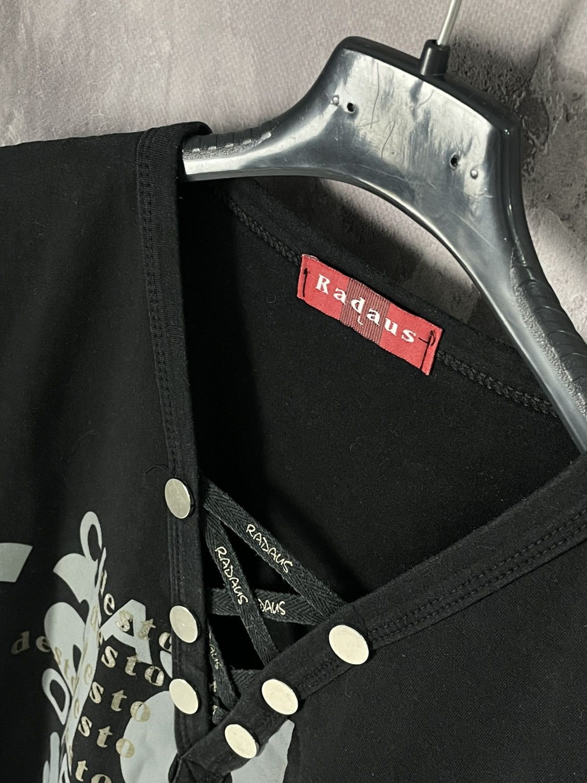 If Six Was Nine × Vintage Y2K Military Glam Japanese Style Tank Top T-Shirt Vest Size L / US 10 / IT 46 - 7 Thumbnail