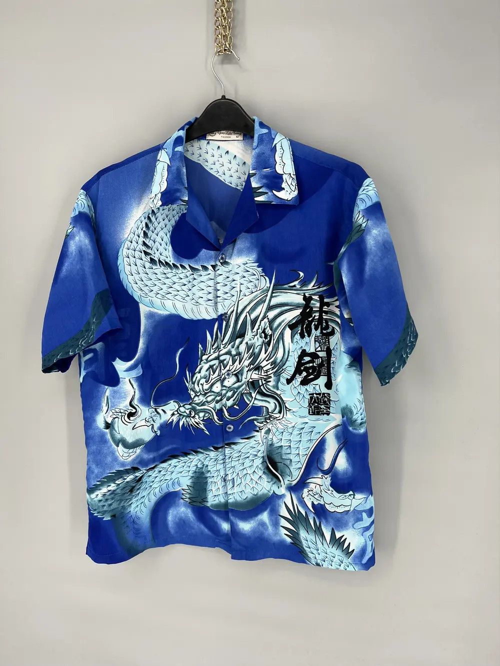 Vintage Vintage 90s Japanese Dragon Crazy Hawaiian Shirt Size US M / EU 48-50 / 2 - 3 Thumbnail