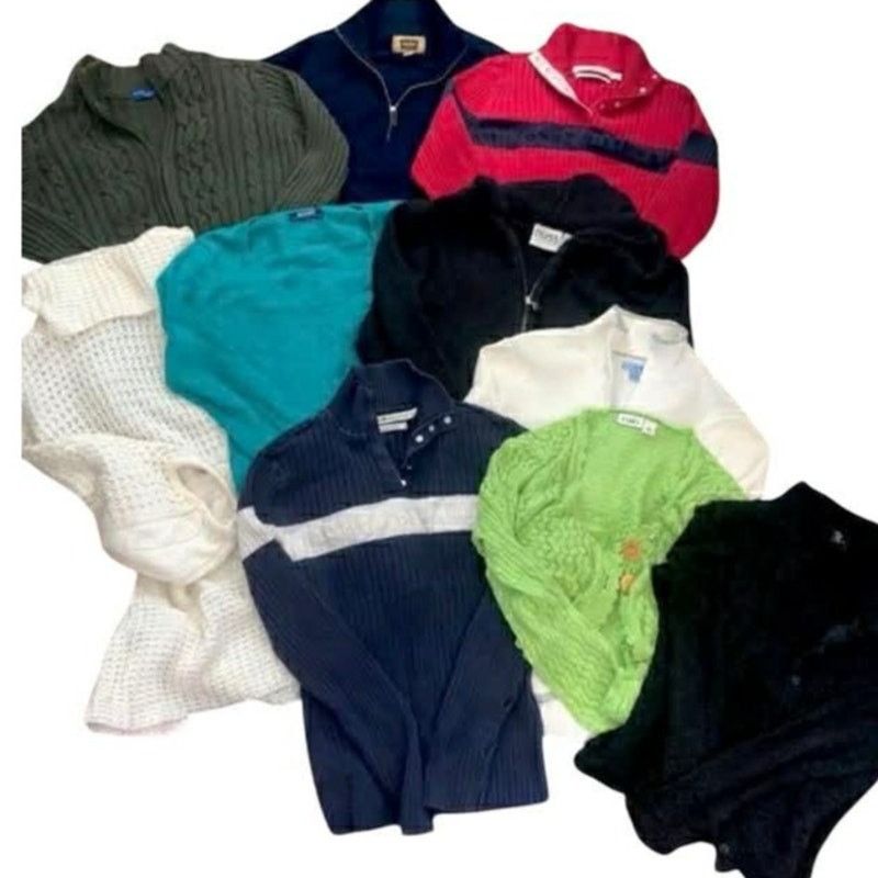 Tommy Hilfiger 10 Women's Sweaters Long Sleeve Tops Small & Medium Size M / US 6-8 / IT 42-44 - 2 Thumbnail