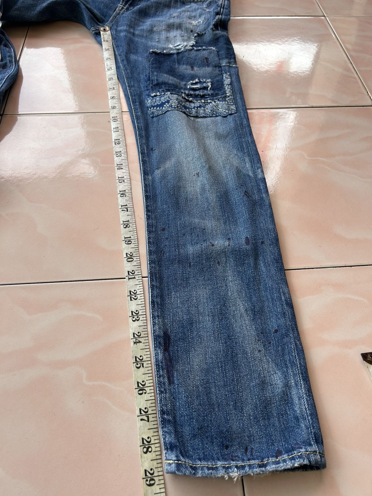 Polo Ralph Lauren Polo Ralph Lauren Astor Boyfriend Slim Fit Patchwork Jeans Size US 26 / EU 42 - 11 Thumbnail