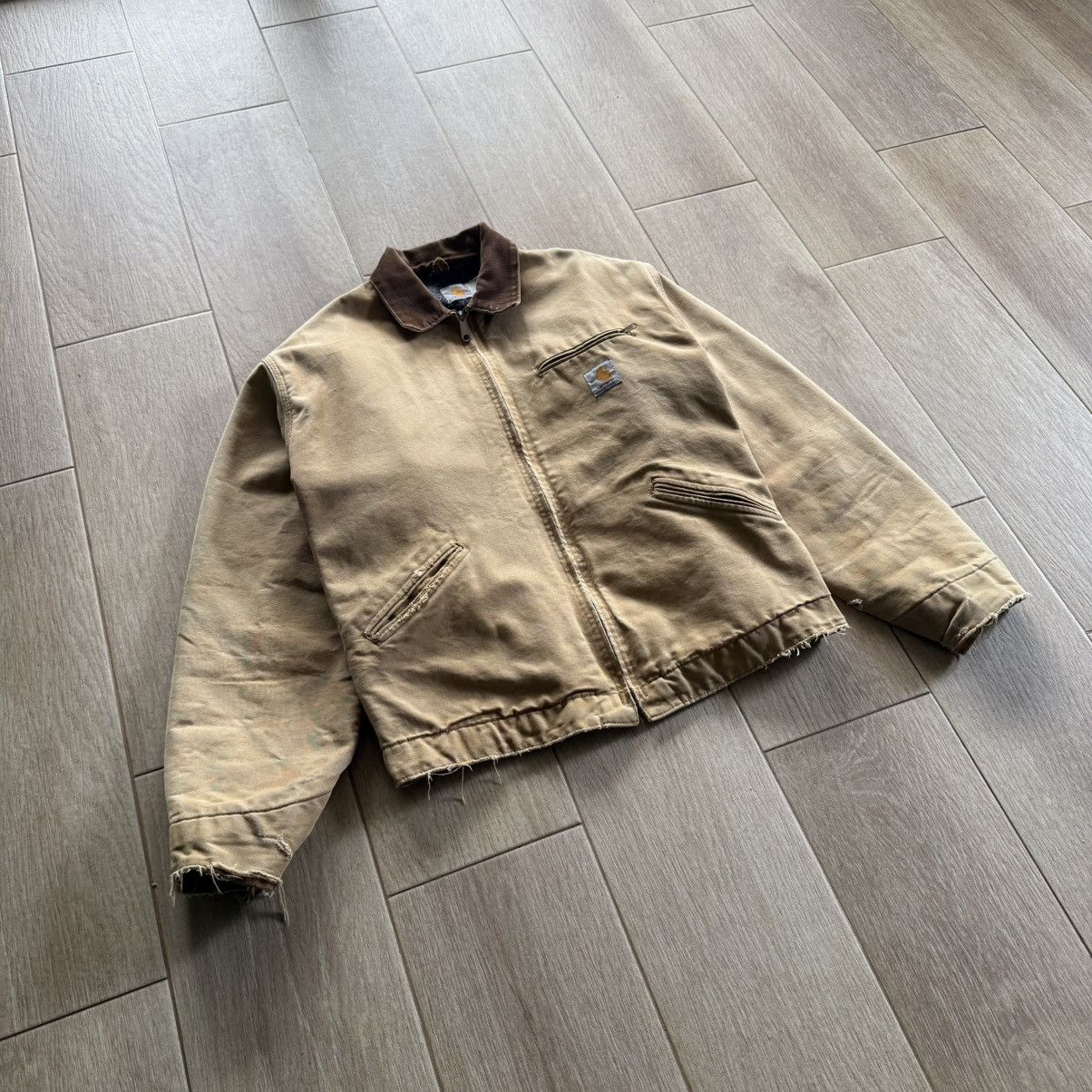 Carhartt 6BLJ0 – 90s Detroit Carhartt Jacket Size US XL / EU 56 / 4 - 4 Thumbnail