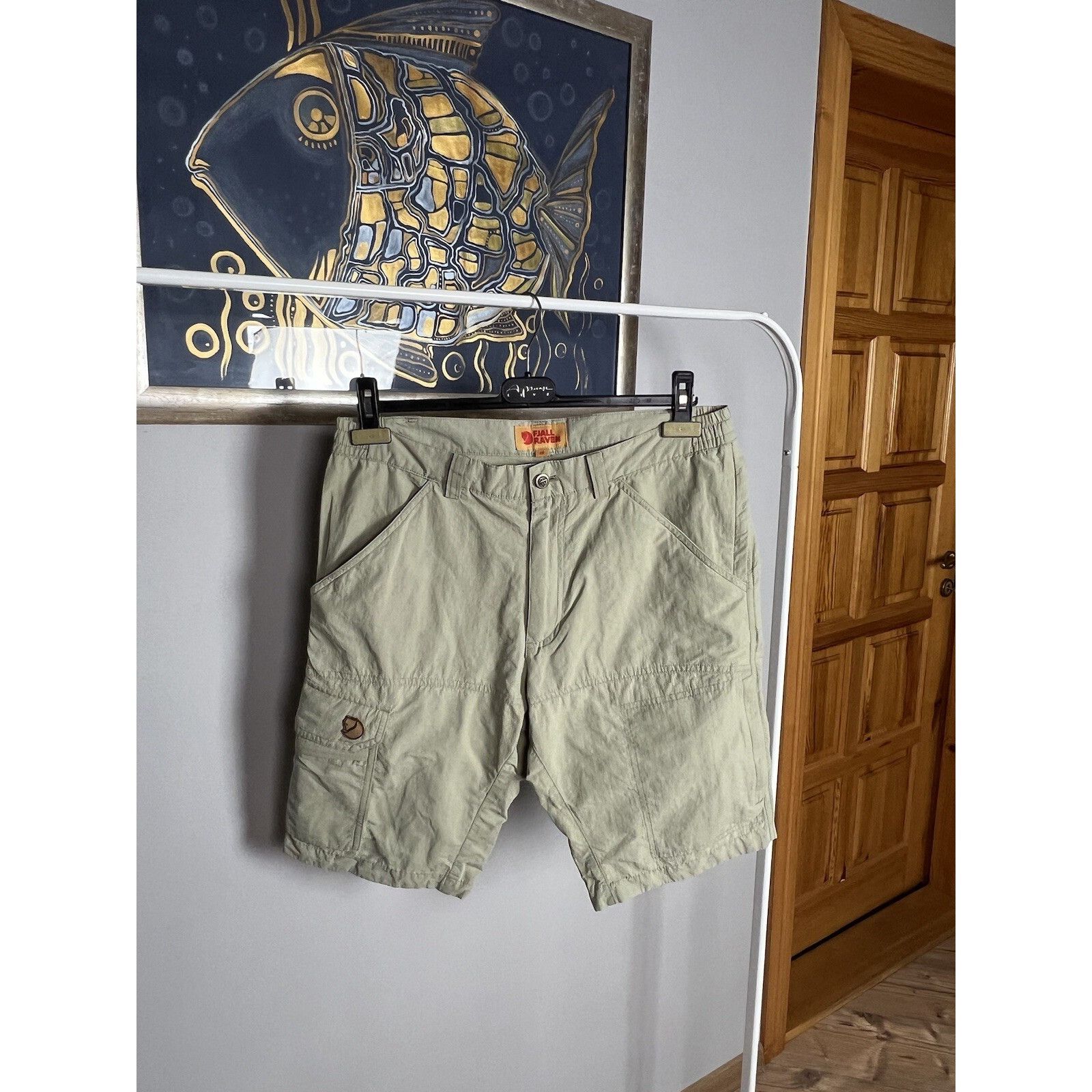 Fjallraven Fjallraven Kape Town Mt Men`s Beige Cargo Tracking Shorts Si Size US 32 / EU 48 - 5 Thumbnail