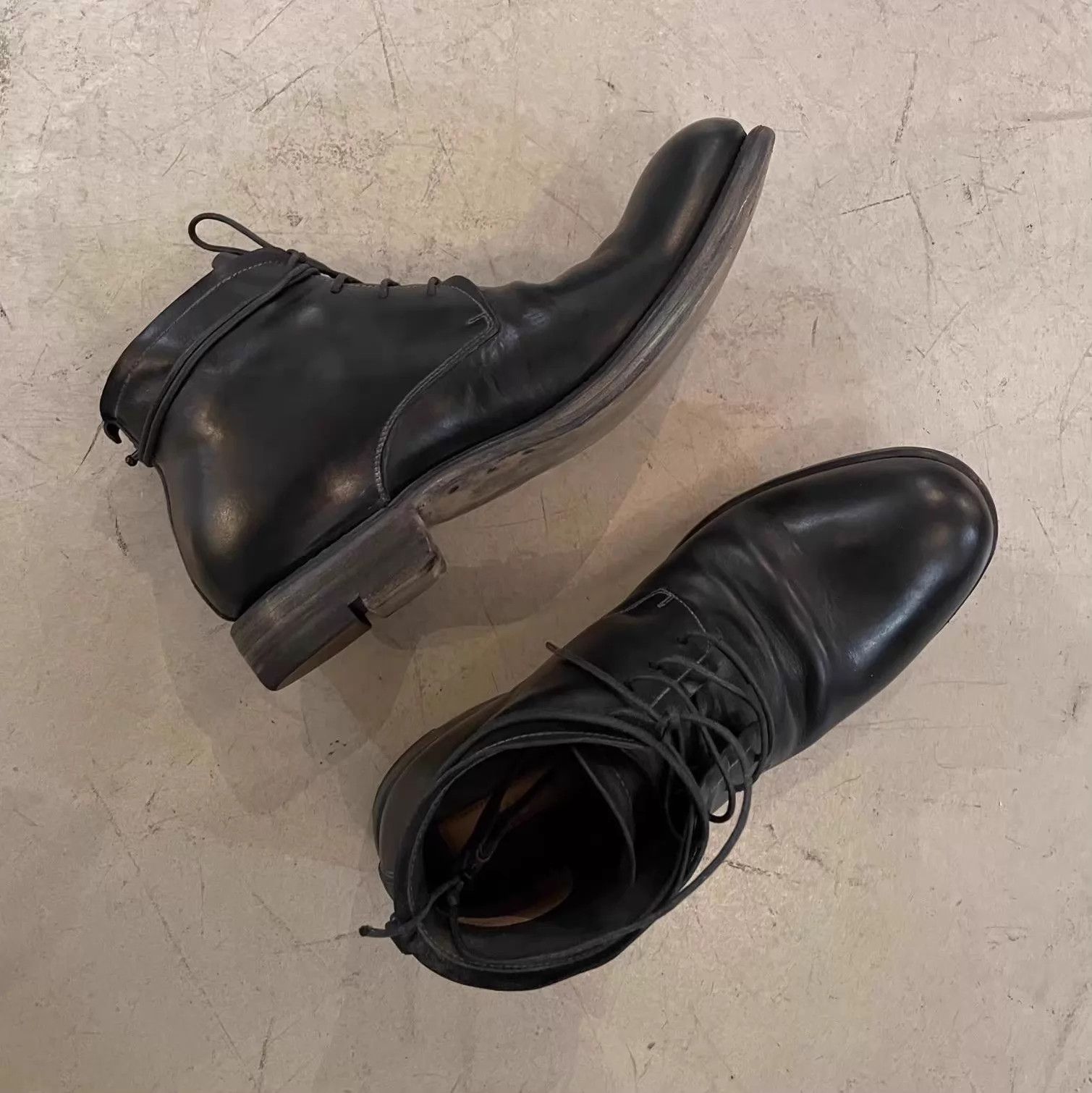 Layer-0 Layer 0 4H Cap Toe Blk Horsebutt Leather Derby 44 Size US 9 / EU 42 - 1 Thumbnail