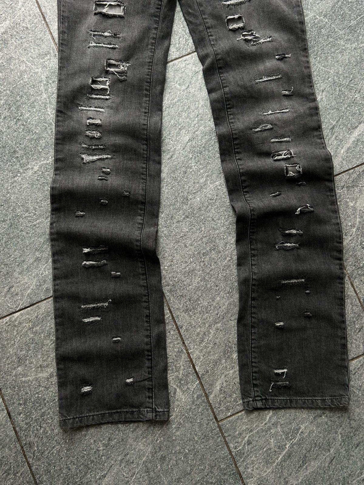 John Galliano Vintage New John Galliano Chic Gray Wash Straight Fit Jeans Size 25" / US 0 / IT 36 - 11 Thumbnail