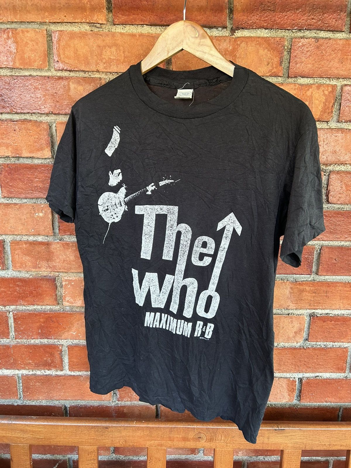 image of Band Tees x Rock Band 80's The Who Maximum R&b in Black, Men's (Size Large)