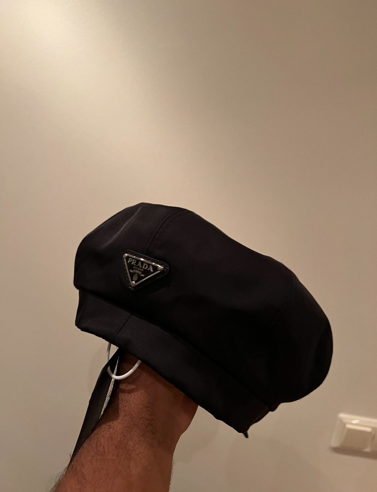 Prada Nylon Beret Cap