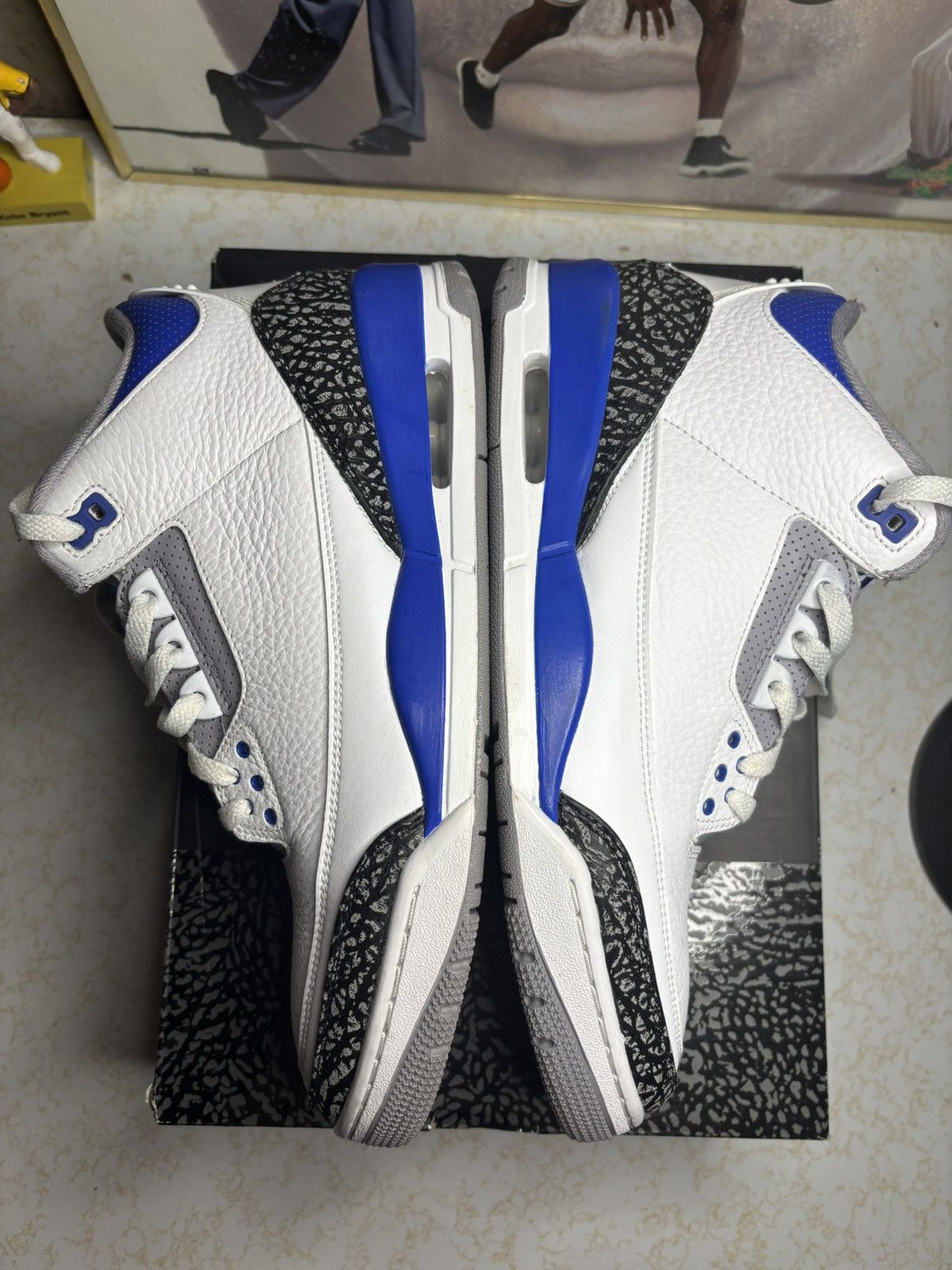Jordan Brand Air Jordan 3 Retro Racer Blue Size US 11 / EU 44 - 4 Thumbnail