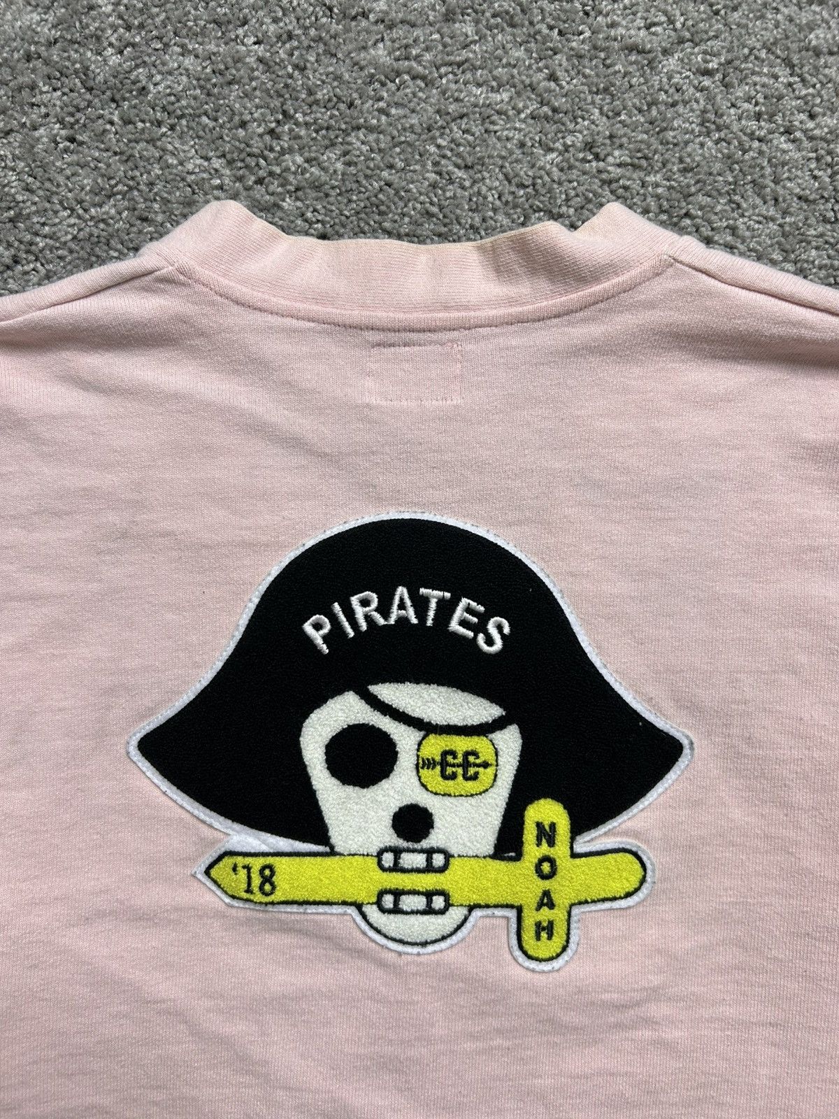 Other Noah Pirates Embroidered Cardigan Pink Made in Canada Size US L / EU 52-54 / 3 - 2 Thumbnail