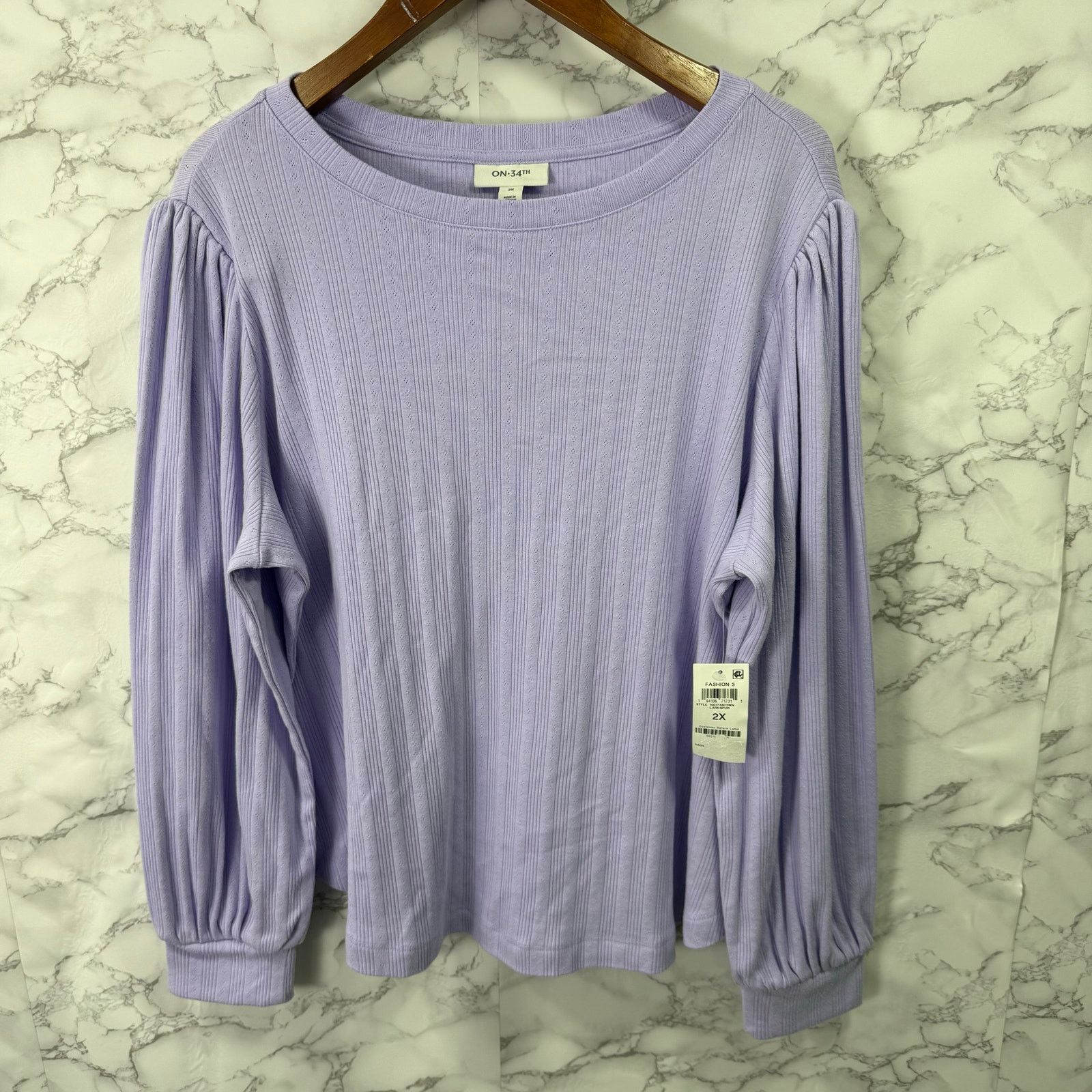 Macys On 34th Macy’s Women’s Plus Top 2X NEW # G549 Size XXL / US 16-18 / IT 52-54 - 3 Thumbnail