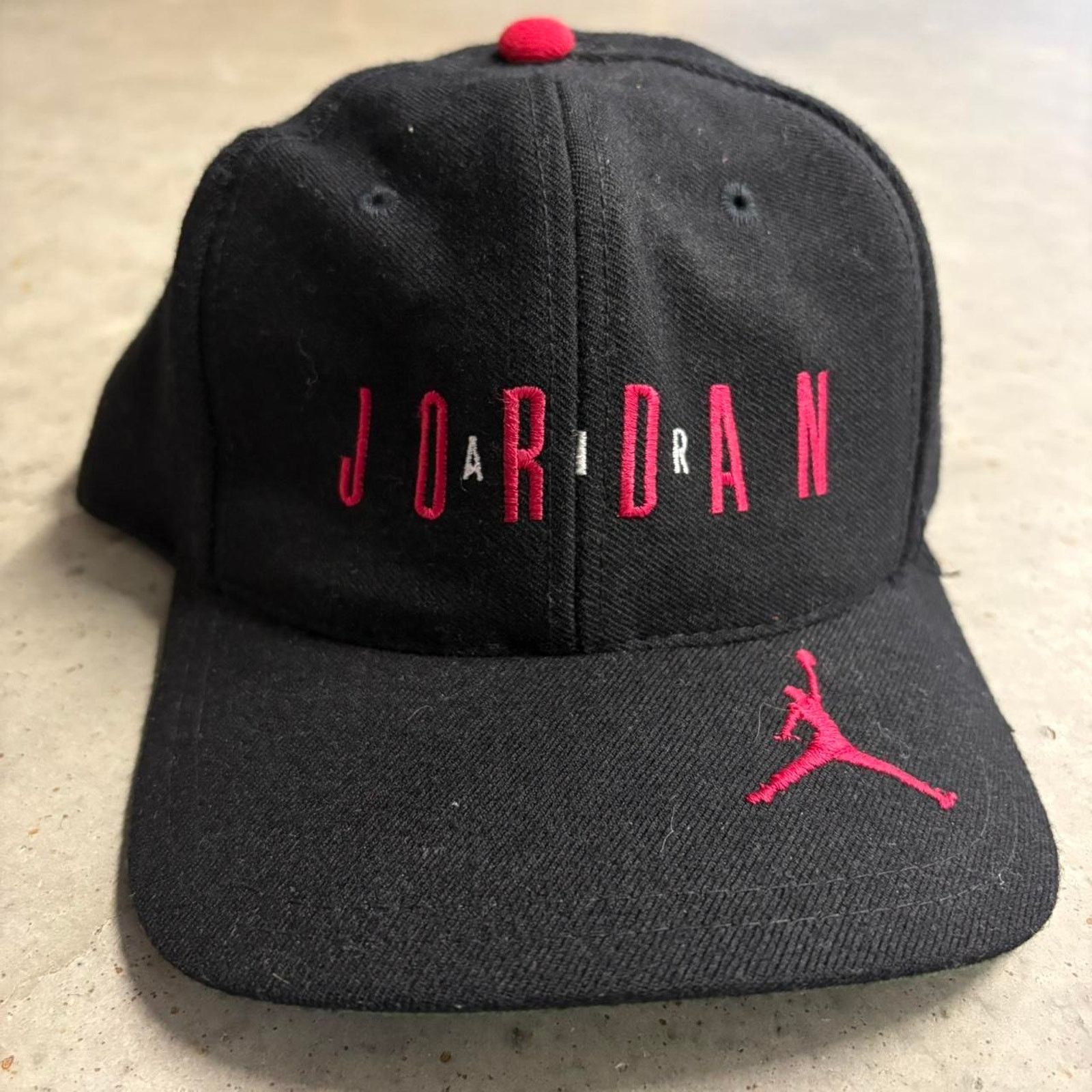 Jordan Brand × Nike × Vintage Crazy Vintage 90s Nike Air Jordan Embroidered Snapback Hat Size ONE SIZE - 2 Thumbnail