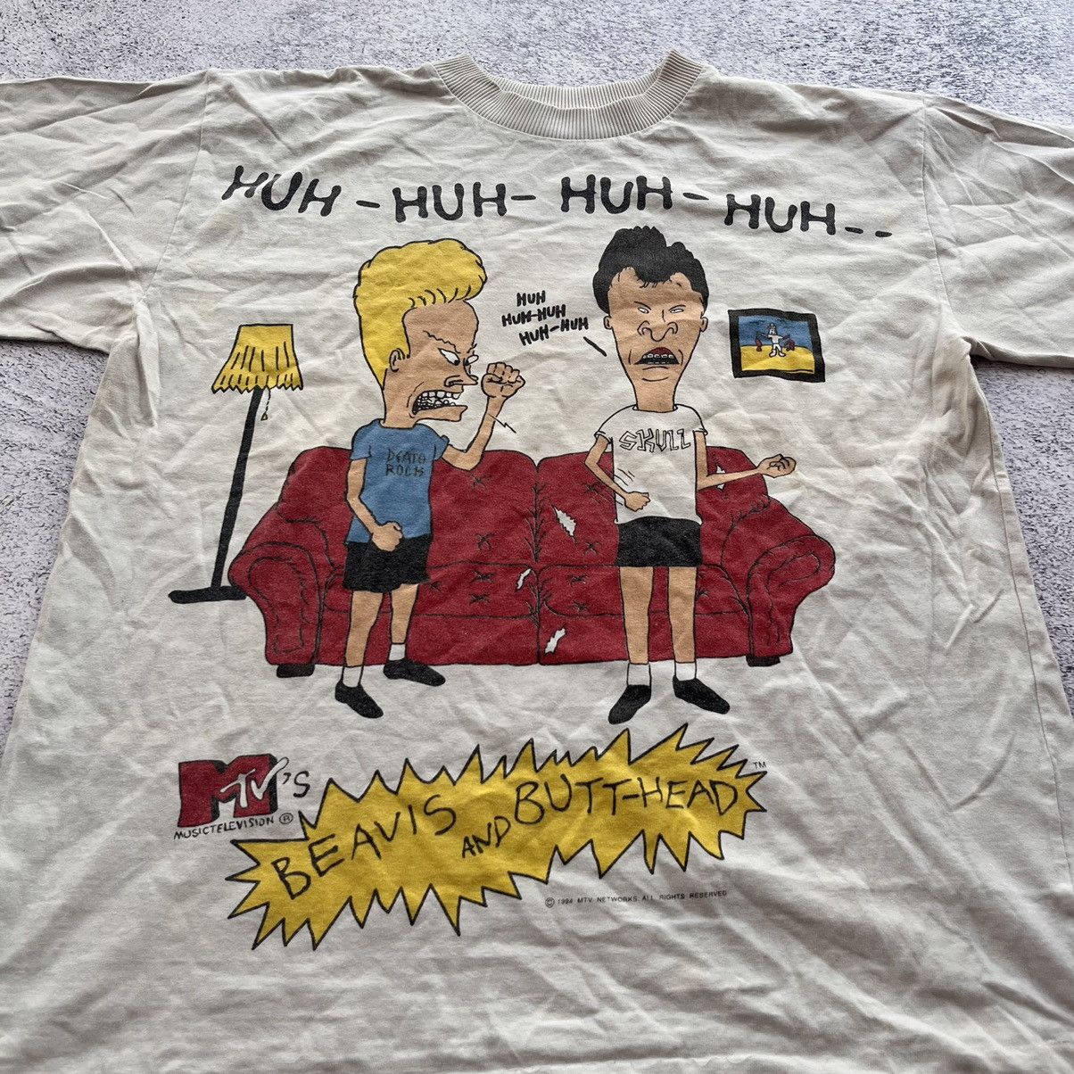 Cartoon Network × Mtv × Vintage Vintage 1994 Beavis and Butt-Head MTV T-Shirt Size US L / EU 52-54 / 3 - 2 Thumbnail