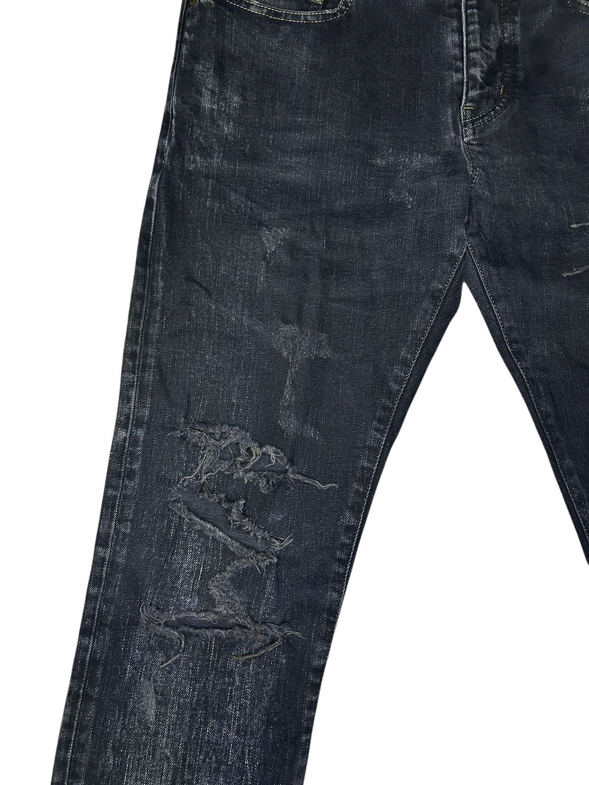 Saint Laurent Paris 2014 Mud Destroyed Denim Size US 32 / EU 48 - 3 Thumbnail