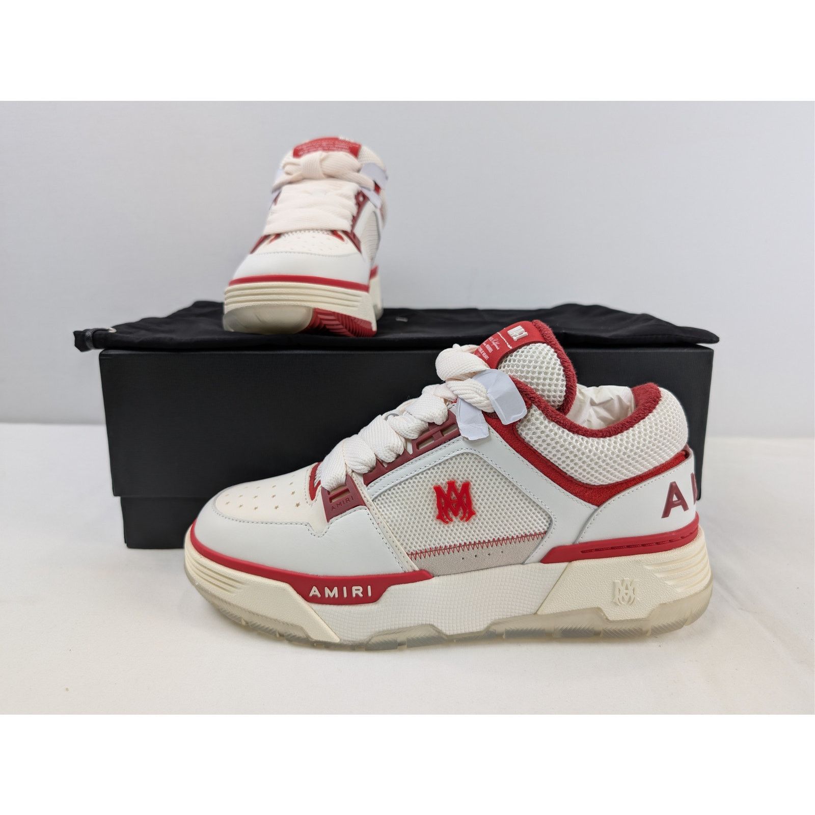 Amiri o1rshd1 Q:3 / MA-1 Low Top Sneakers in Red/White 44 Size US 11 / EU 44 - 21 Thumbnail
