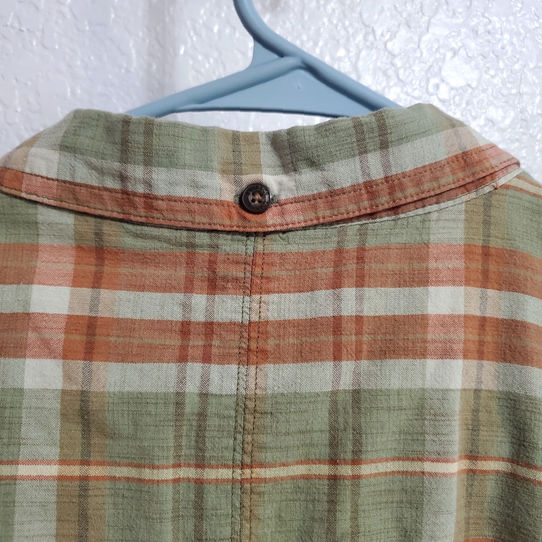 Toad&Co Toad & Co Shirt Men XL Green Orange Plaid Cotton Smythy Short Sleeve Button Down Size US XL / EU 56 / 4 - 7 Thumbnail