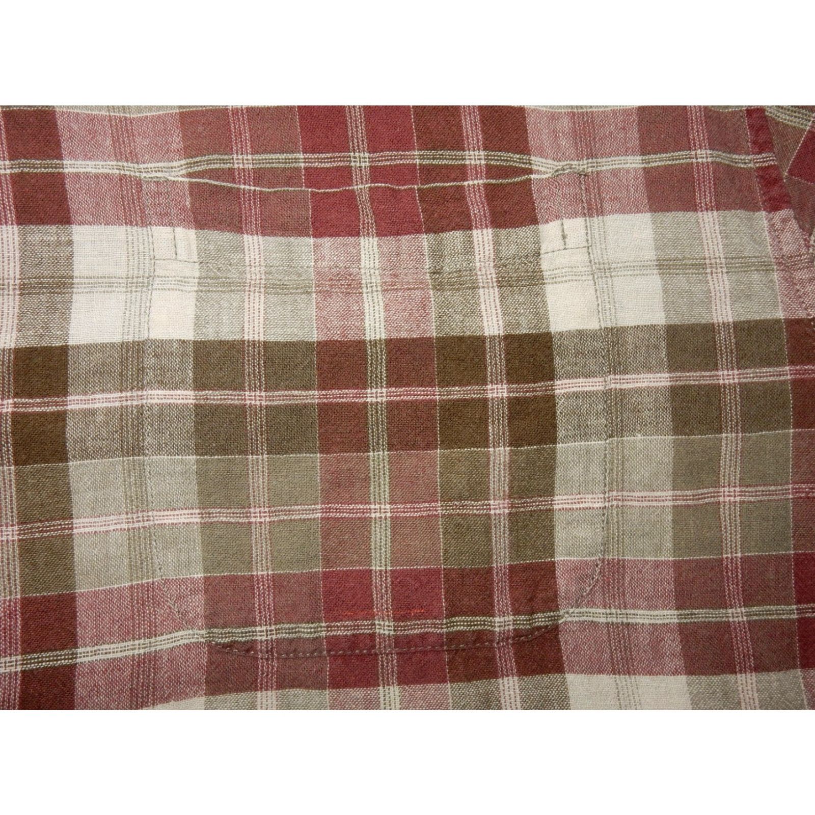 Eddie Bauer EDDIE BAUER Men's Plaid Linen Blend Short Sleeve Button-Up Shirt Size XL Brown Camp Size US XL / EU 56 / 4 - 2 Thumbnail