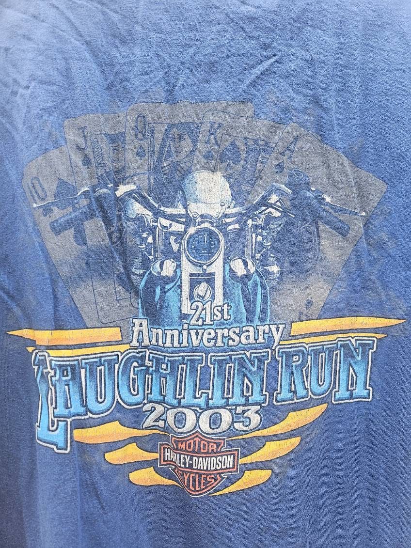 Harley Davidson Harley-Davidson 21st Laughflin River Run 2003 Tee Size US L / EU 52-54 / 3 - 4 Thumbnail