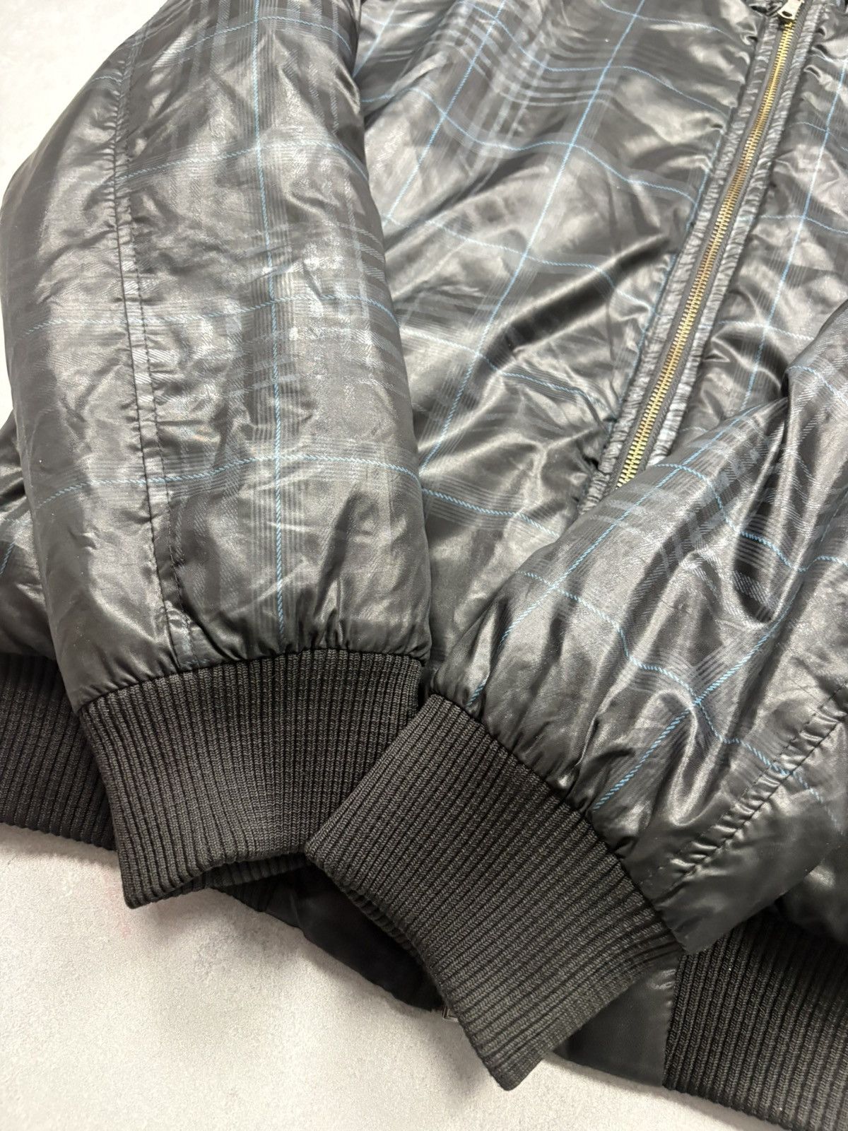 Dolce & Gabbana Dolce & Gabbana Sport 2000s Black Check Puffer Jacket VTG Size US L / EU 52-54 / 3 - 10 Thumbnail