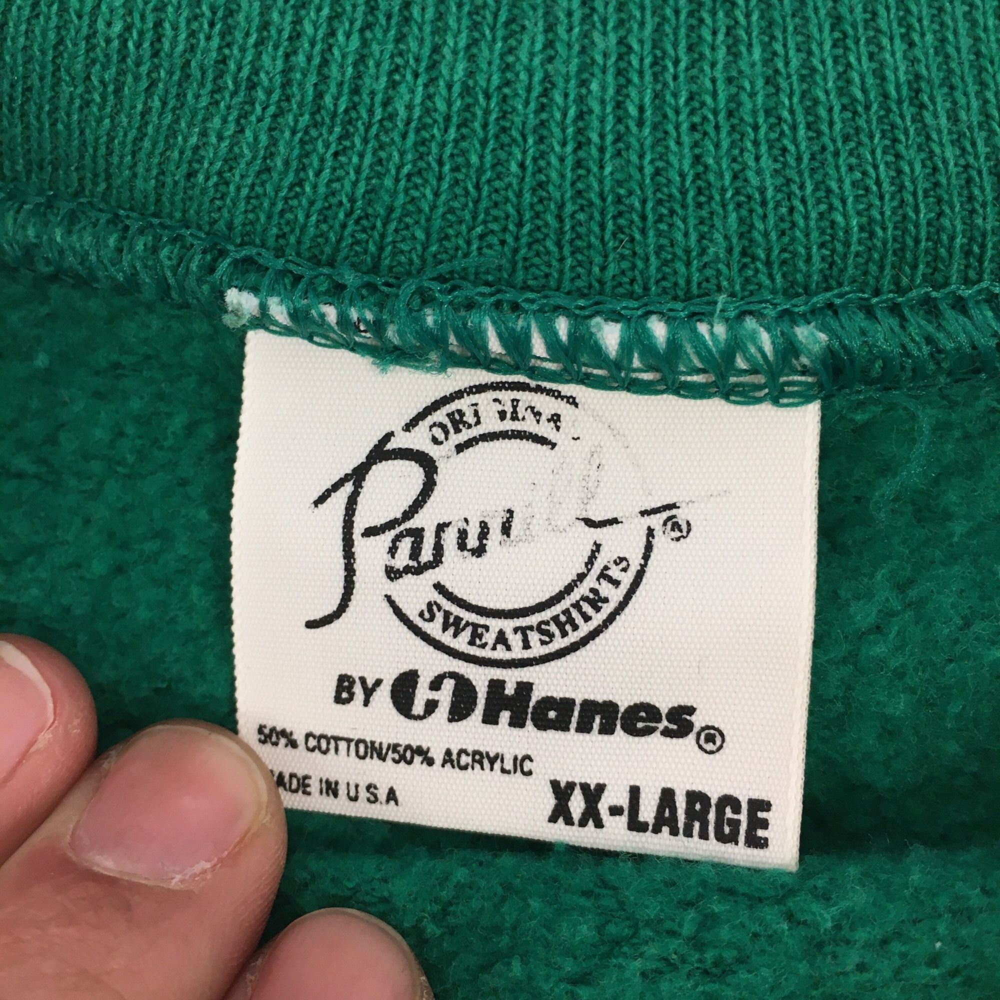 Hanes Vtg Pannill Hanes USA made Work Chore Raglan Sweatshirt Size US XXL / EU 58 / 5 - 4 Thumbnail