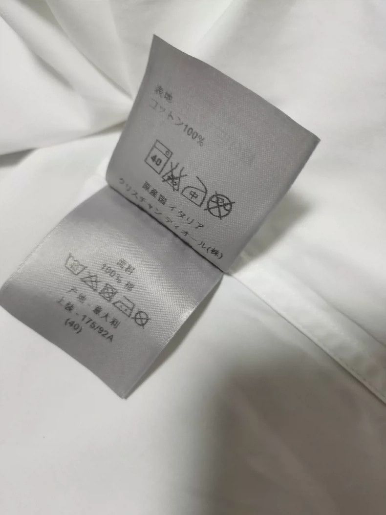 Dior Dior Homme White Long Sleeve Shirt Size US M / EU 48-50 / 2 - 7 Thumbnail