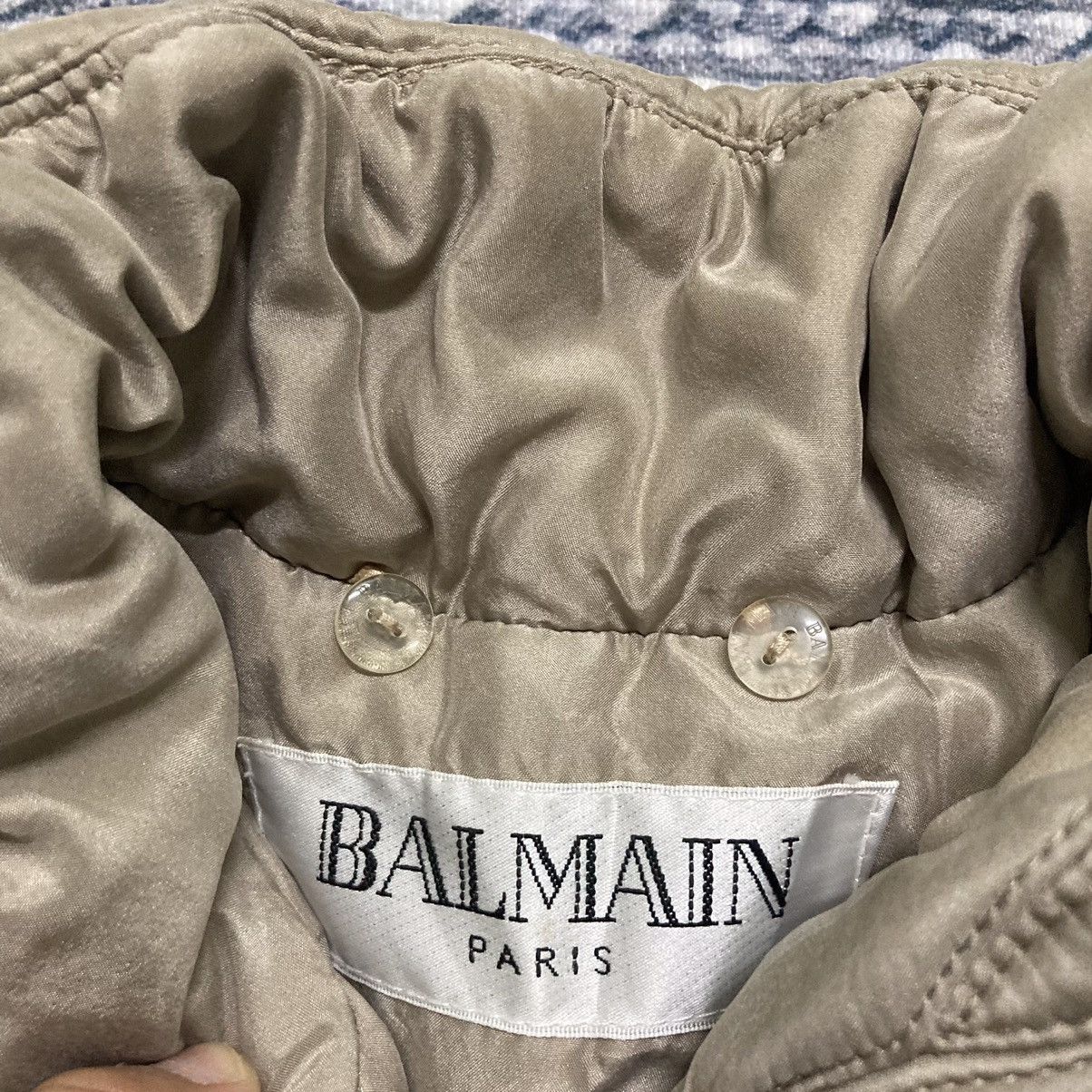 Balmain × Japanese Brand × Vintage Vintage Balmain Brown Down Jacket Size XL / US 12-14 / IT 48-50 - 4 Thumbnail