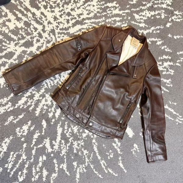 RIPVANWINKLE Ripvanwinkle Thick Cowhide Leather Jacket Size US S / EU 44-46 / 1 - 1 Thumbnail