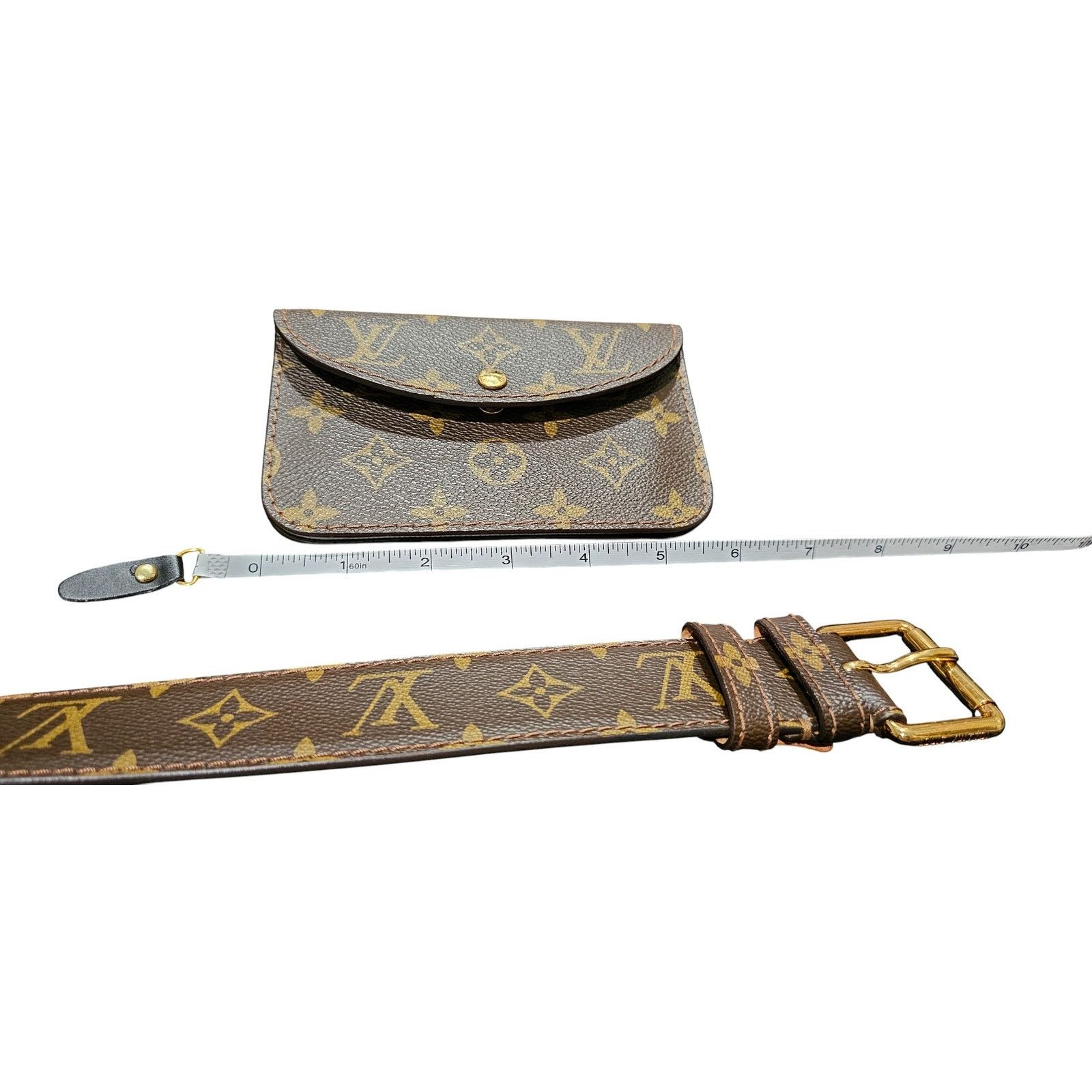 Louis Vuitton Louis Vuitton Monogram Ceinture Pochette Solo 80cm/32in Belt Size ONE SIZE - 6 Thumbnail