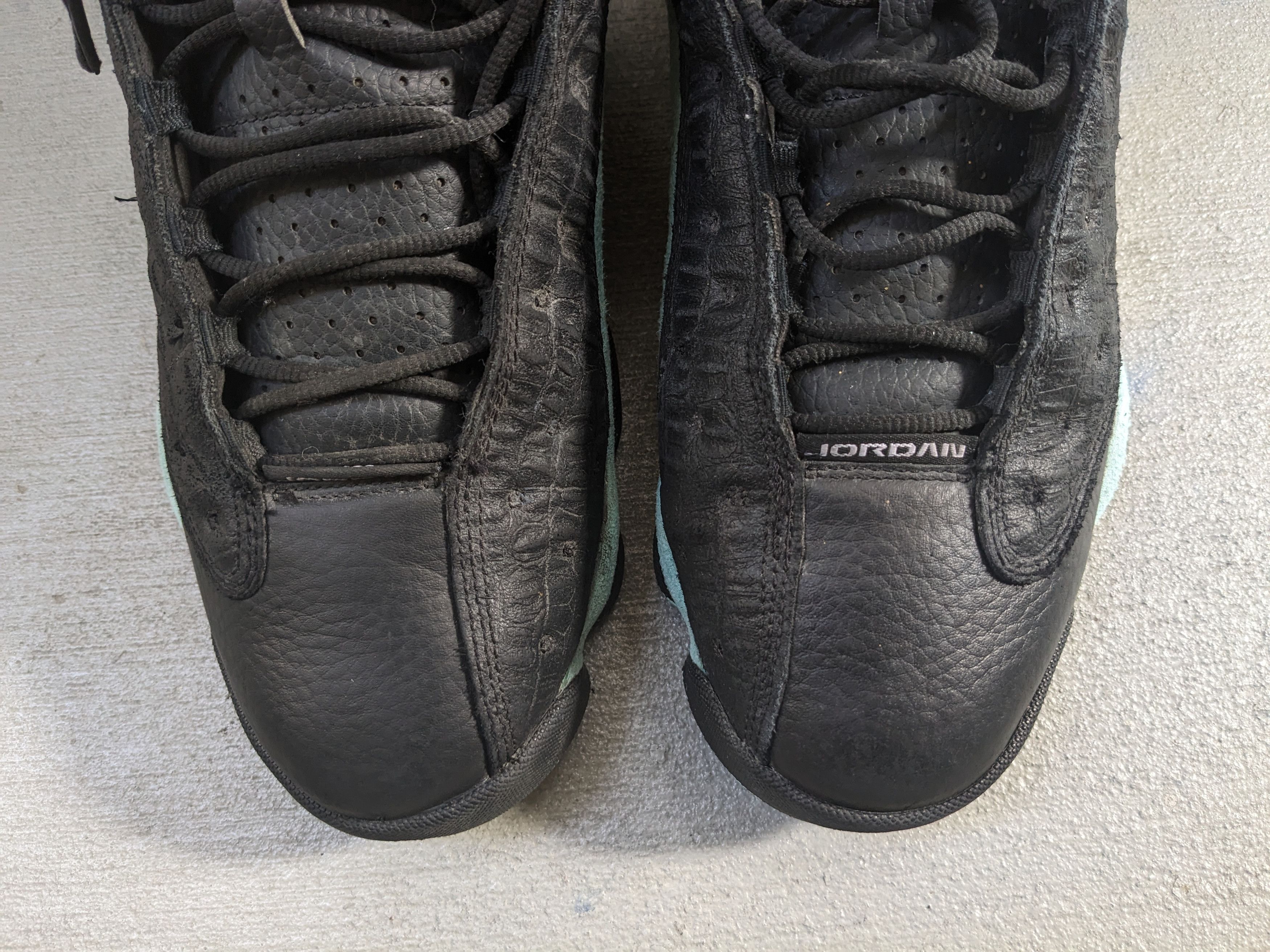 Jordan Brand Nike Air Jordan 13 Retro Black Island Green 11.5 414571-030 Size US 11.5 / EU 44-45 - 5 Thumbnail