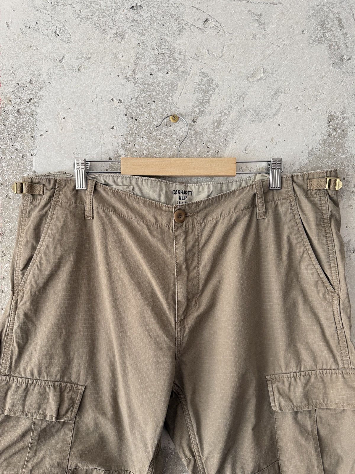 Carhartt WIP Beige Ripstop Aviation Cargo Pants Size 36