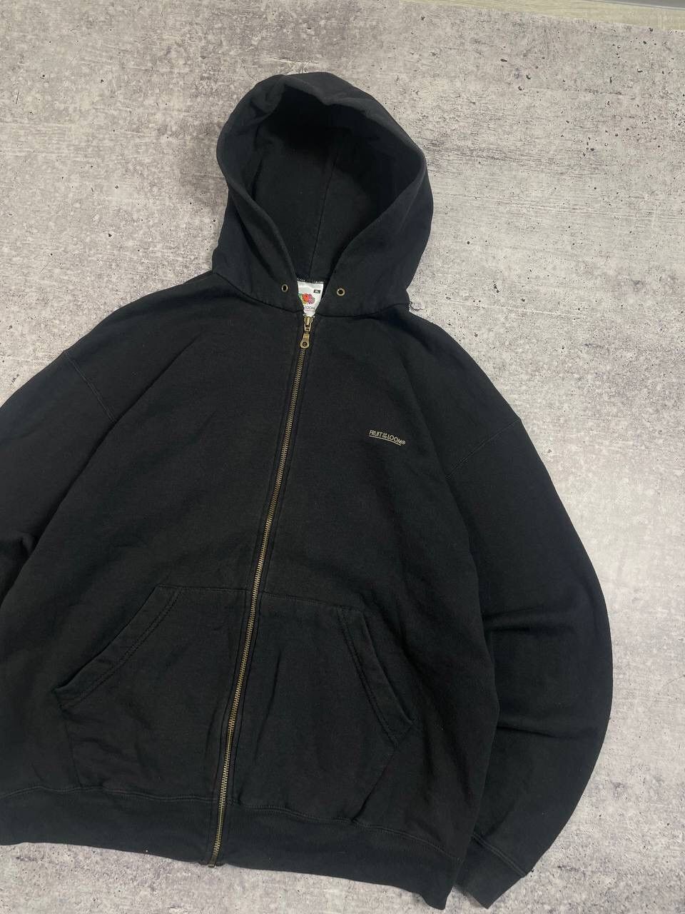 Fruit Of The Loom Vintage Fruit Of The Loom FOTL Baggy Zip Up Hoodie Y2K Size US XL / EU 56 / 4 - 3 Thumbnail