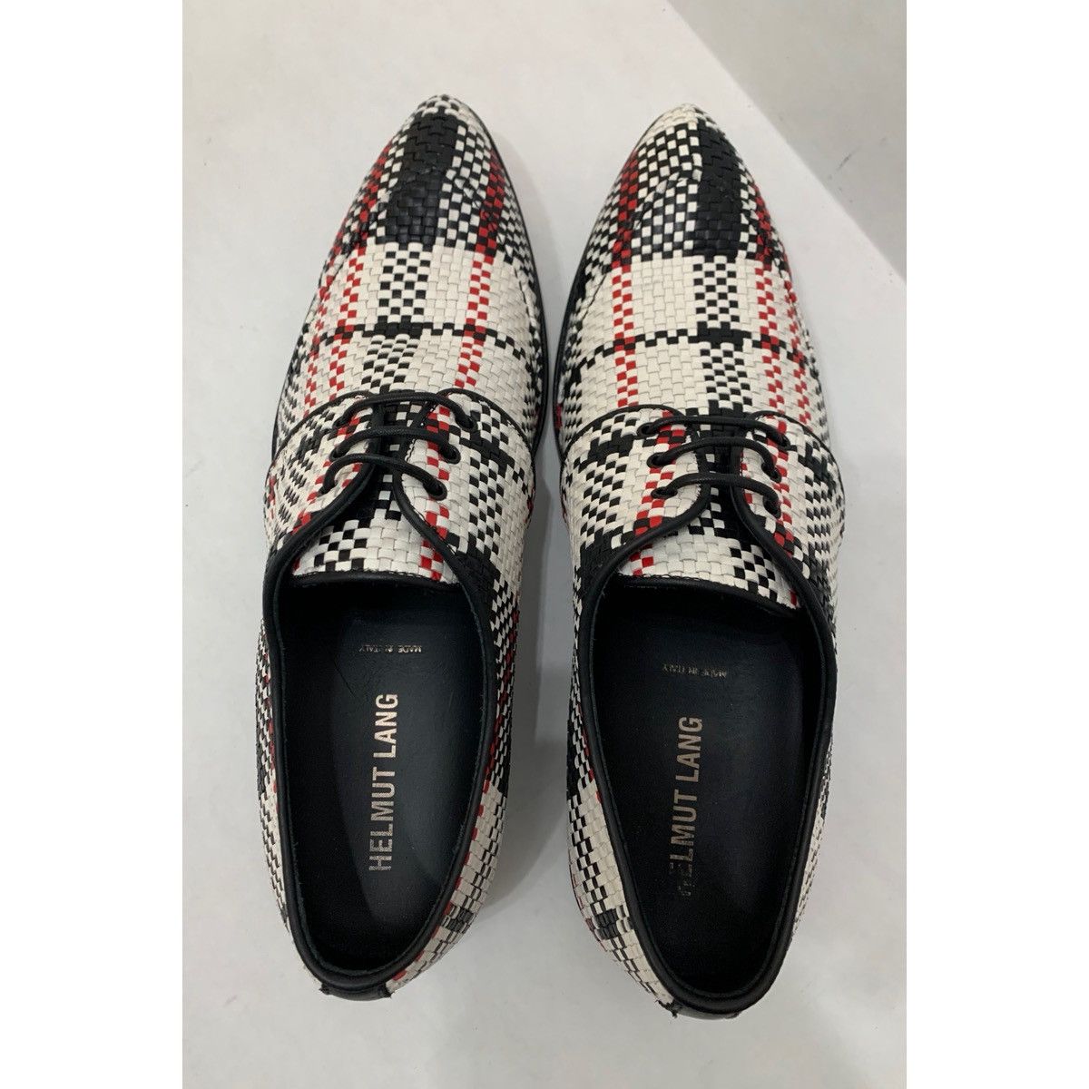 Helmut Lang HELMUT LANG WOVEN OXFORD LEATHER SHOES Size US 10 / EU 43 - 1 Thumbnail