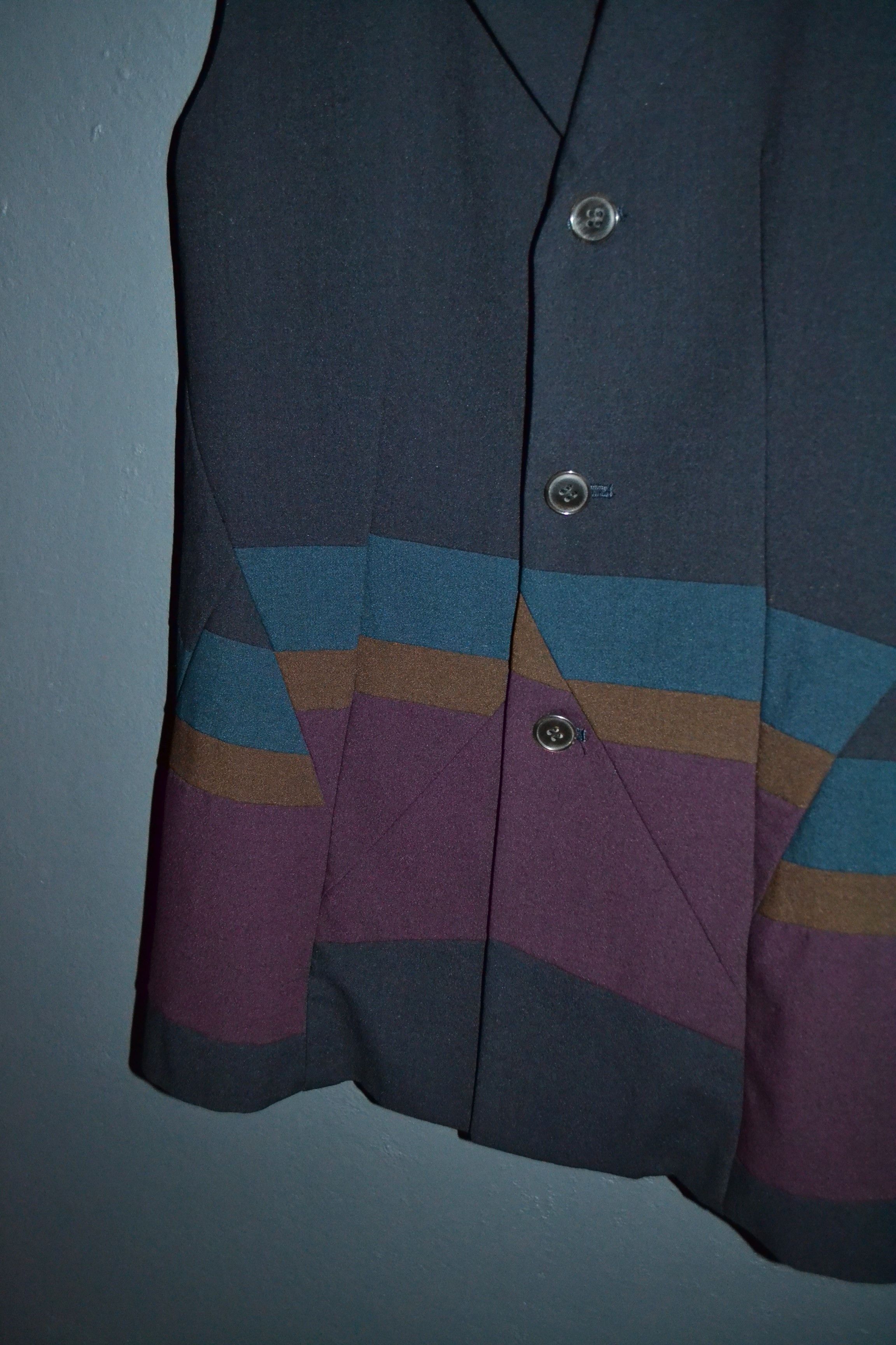 Comme des Garcons Comme Des Garcons Tricot 1996 Colorblock Wool Vest S size Size US XS / EU 42 / 0 - 2 Thumbnail
