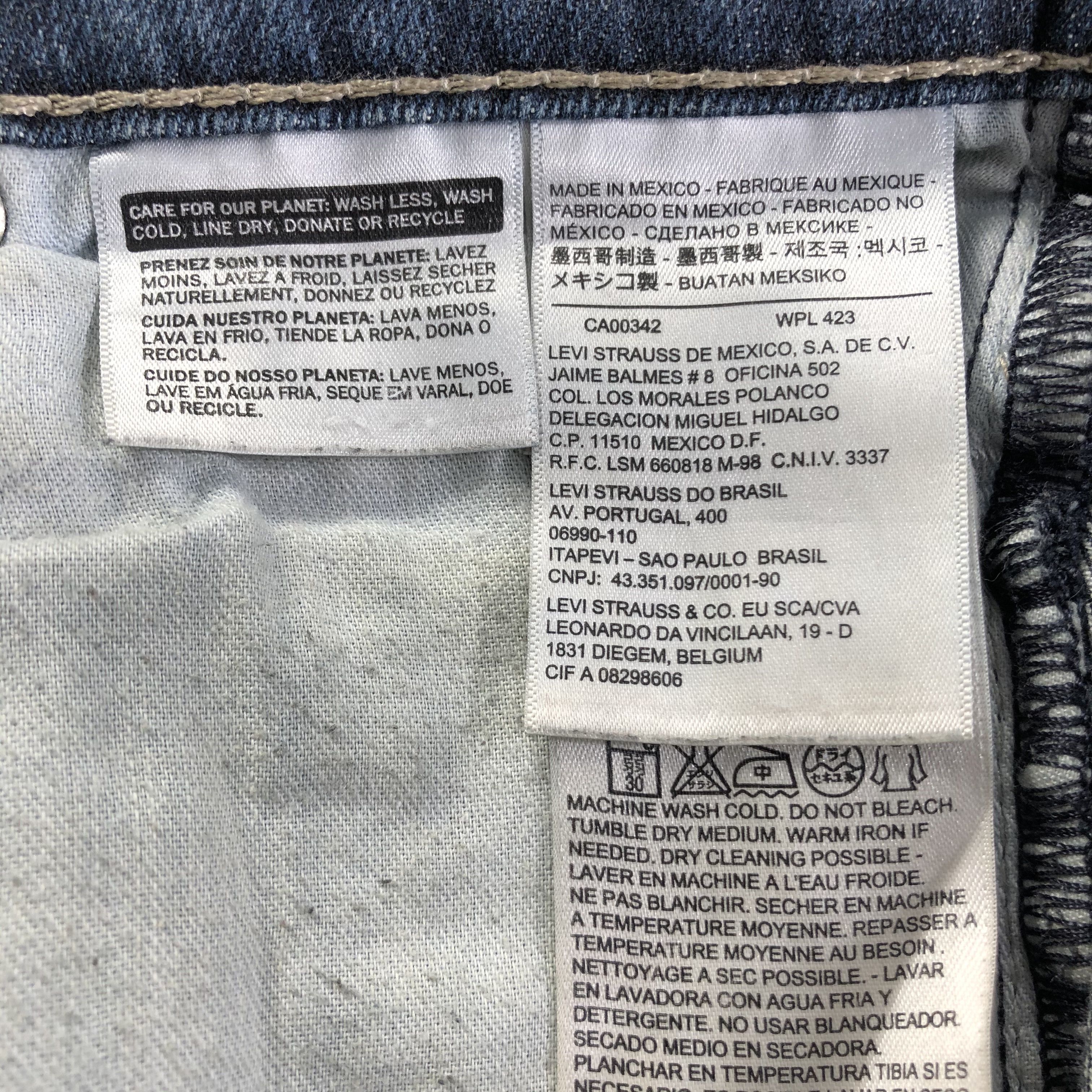 Levi's Vintage Blue Wash Levis 510 Jeans-J3525 Size 30" / US 8 / IT 44 - 9 Thumbnail