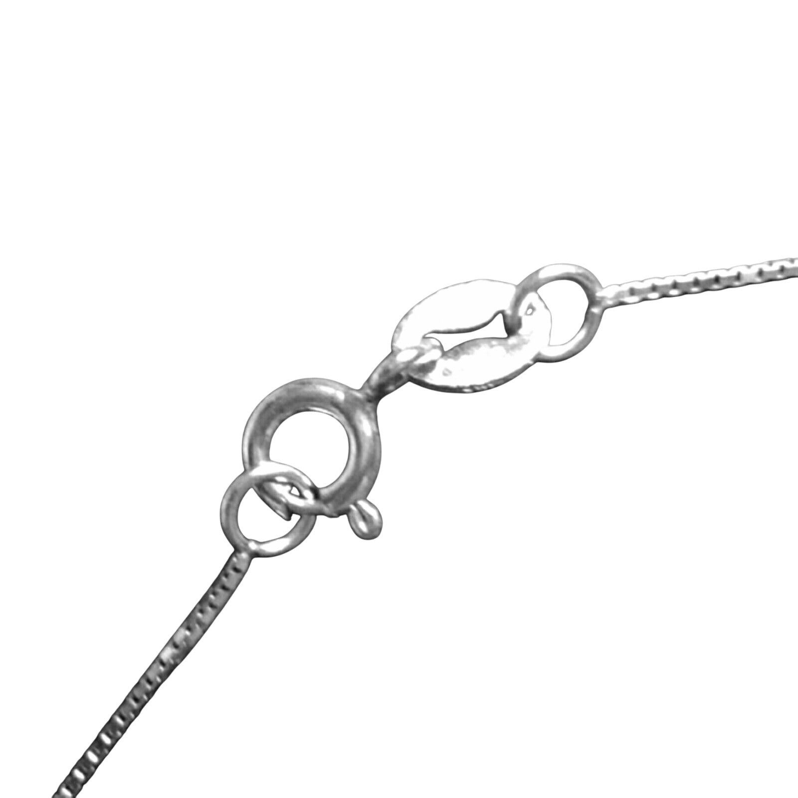 Other Sterling Silver Heart Pendant Necklace White Topaz Gemstone Size ONE SIZE - 6 Thumbnail