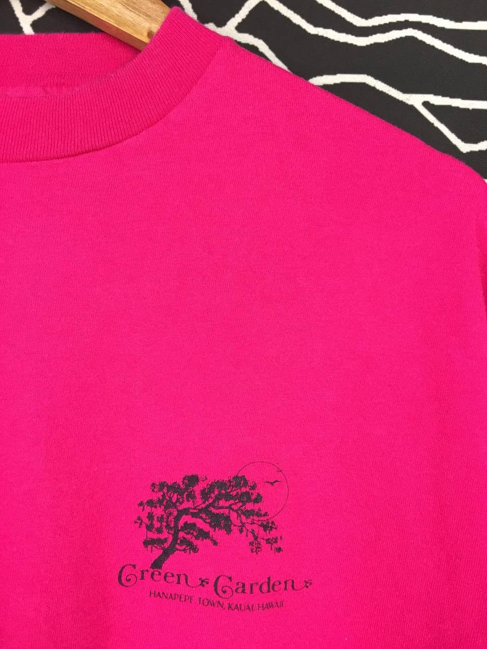Hanes × Vintage Vtg 90s Green Garden Hanapepe Town Kauai Hawaii Tee Size US L / EU 52-54 / 3 - 8 Thumbnail