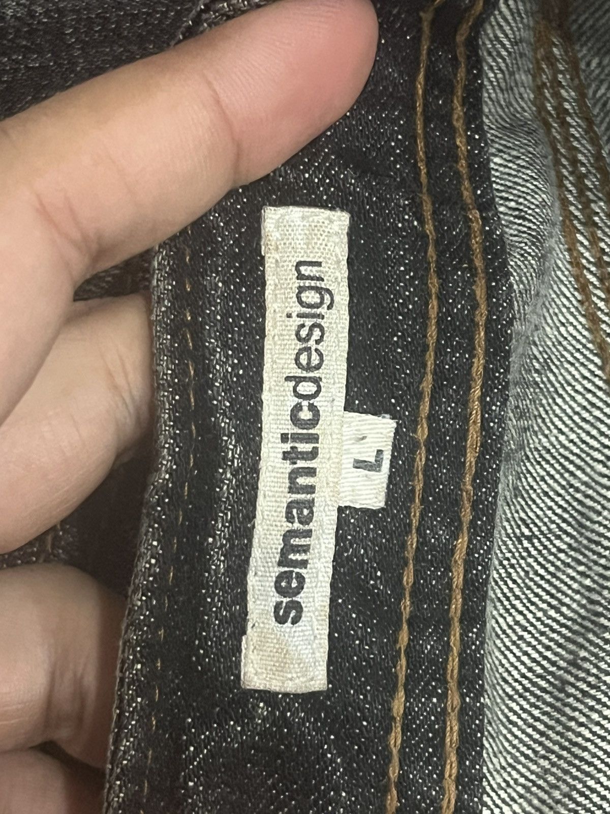 semanticdesign Semantic Design Snakeskin Distressing Fringe Mud Flare Jeans Size US 32 / EU 48 - 19 Thumbnail