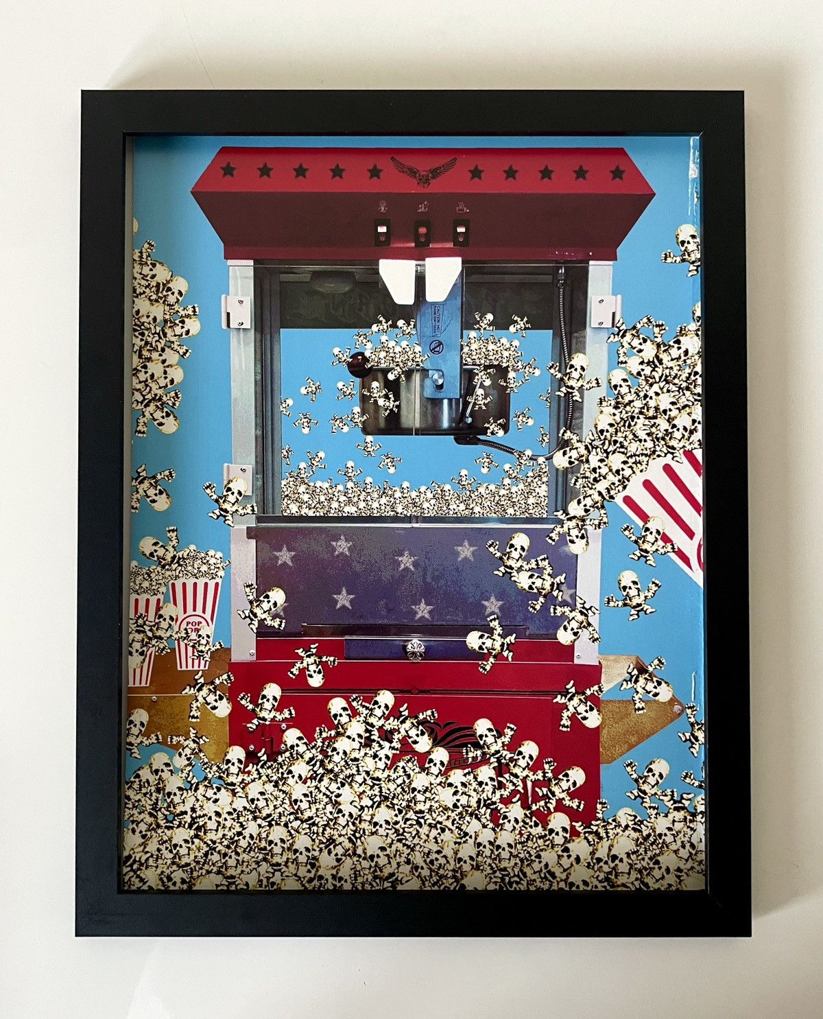 Chrome Hearts Chrome Hearts popcorn skulls photo Poster framed 9x11 Size ONE SIZE - 1 Thumbnail