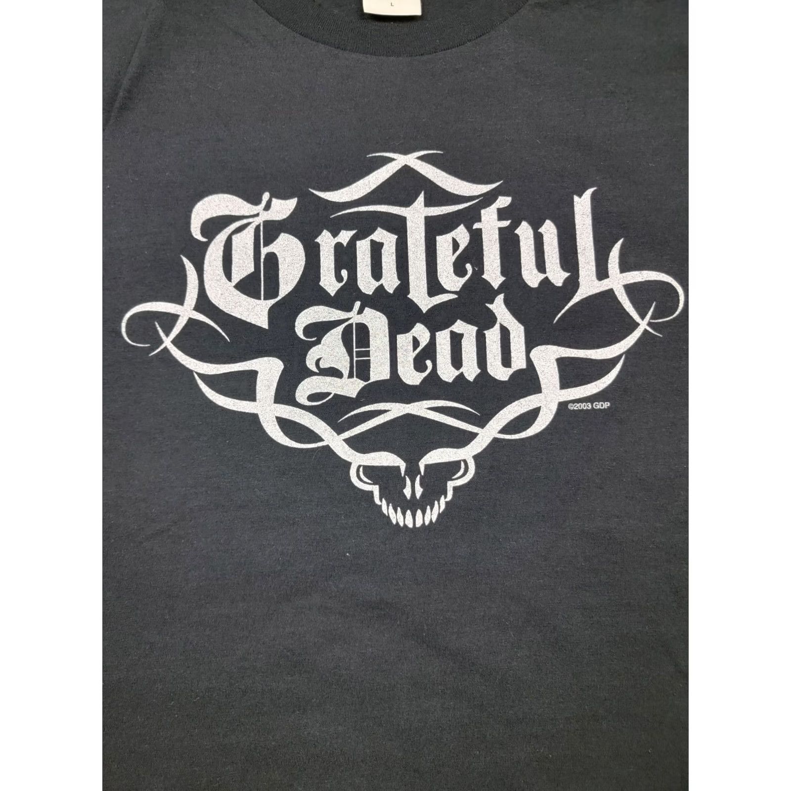 Logo 7 Grateful Dead Shirt Adult Large Black w/ Silver Logo and Skull Vintage 2003 Size US L / EU 52-54 / 3 - 2 Thumbnail