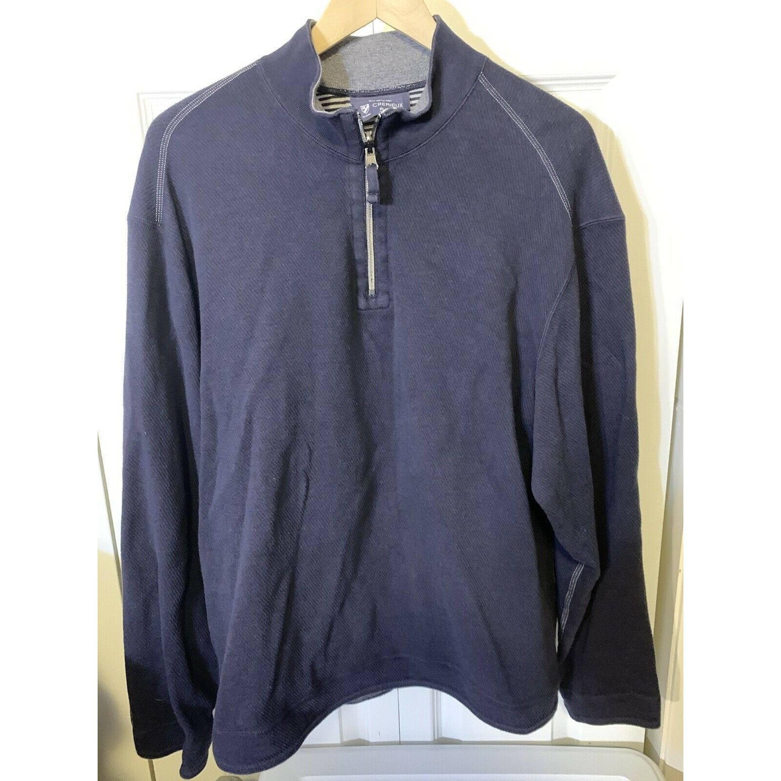Daniel Cremieux Daniel Cremieux Men’s Sz XL Sweater Blue 1/4 ZIP Soft ...