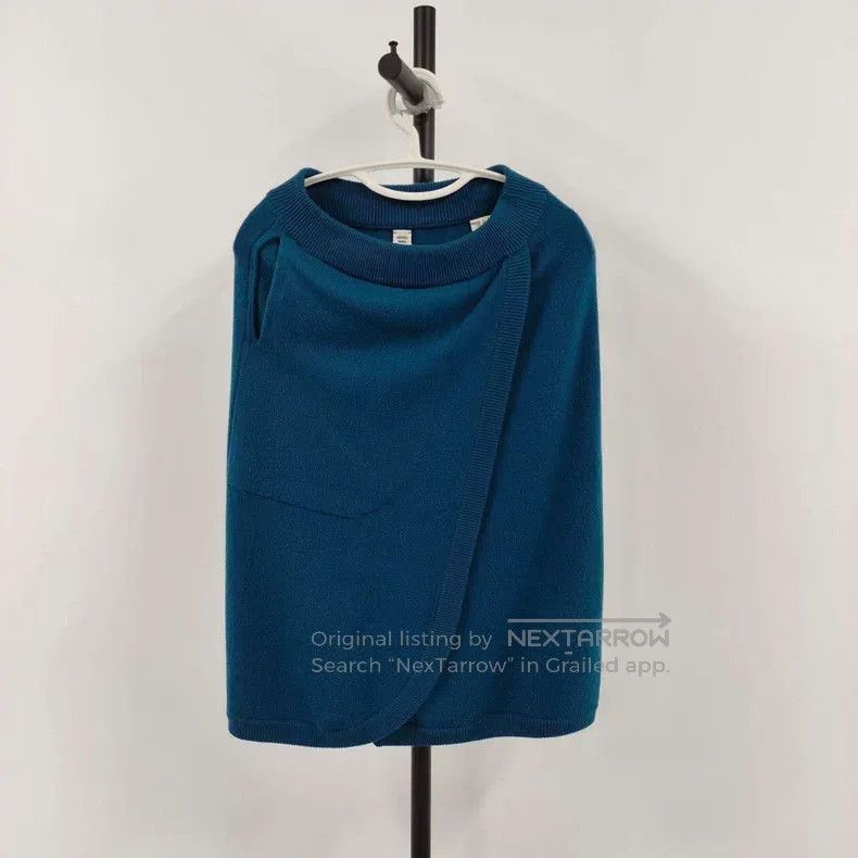 Hermes Hermes Wool Skirt, Blue Size 42" / US 20 - 1 Thumbnail