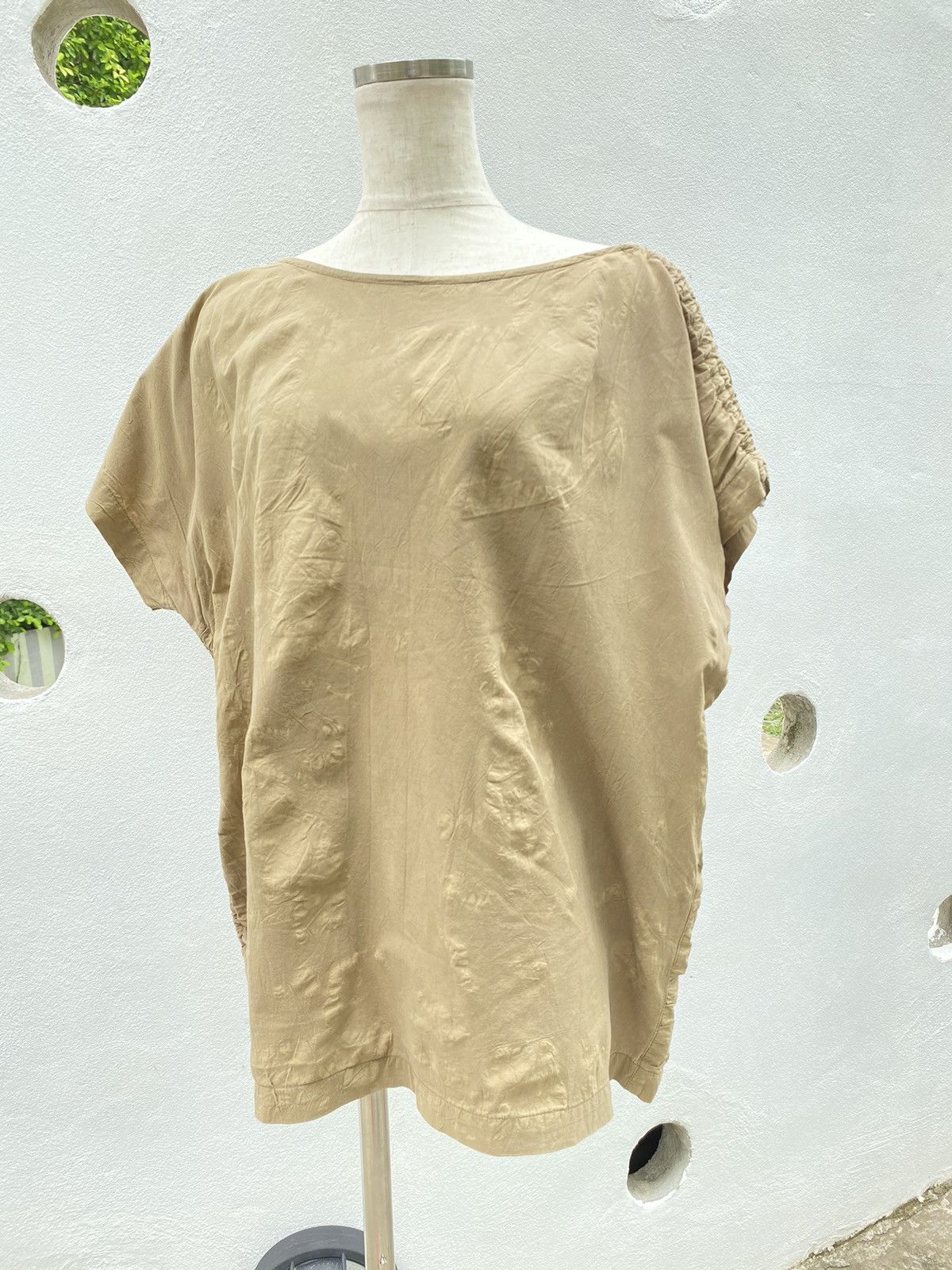 Issey Miyake Issey Miyake vintage 1981 brown blouse Size ONE SIZE - 3 Thumbnail