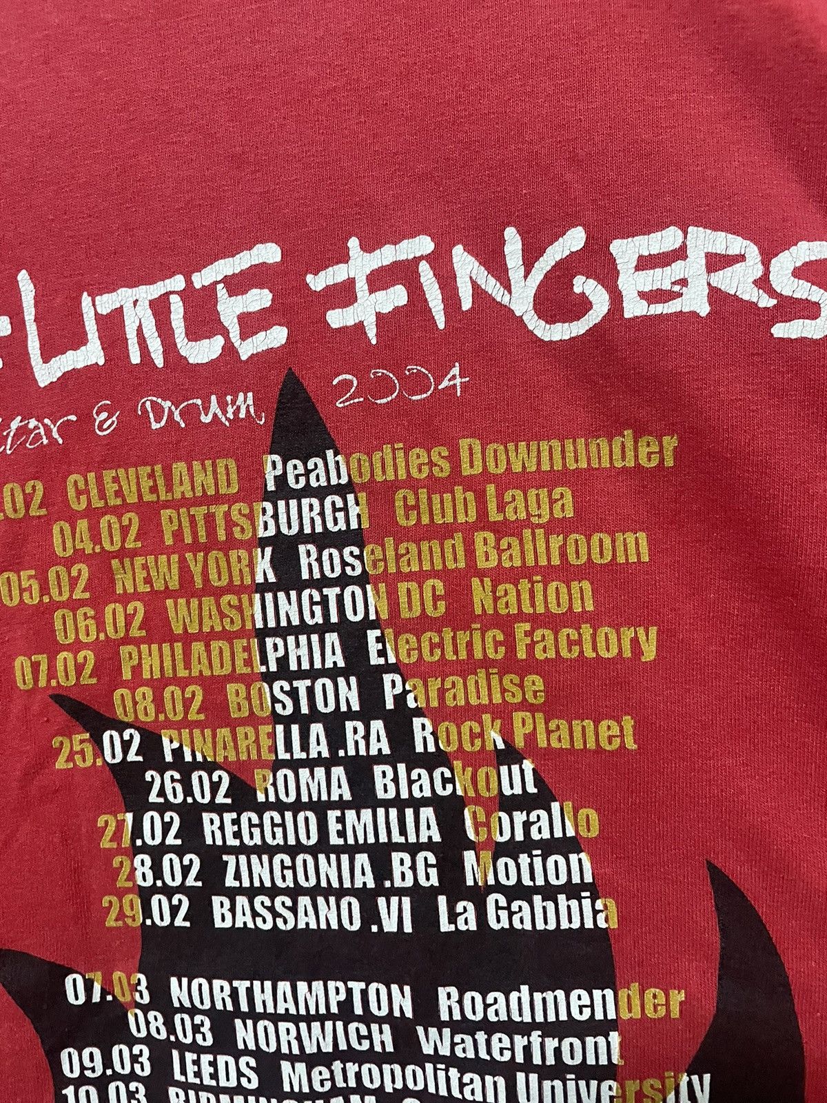 Band Tees Vintage Stiff Litlle Fingers 2004 Tour Tee Size US XL / EU 56 / 4 - 13 Thumbnail