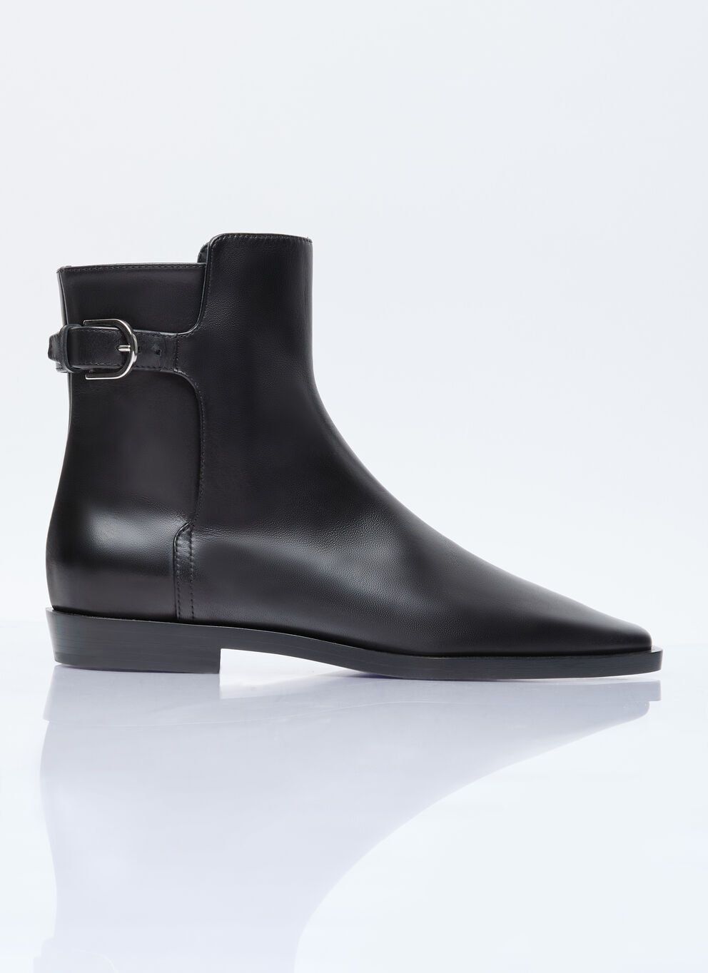 image of Toteme The Belted Boots in Black, Women's (Size 10)
