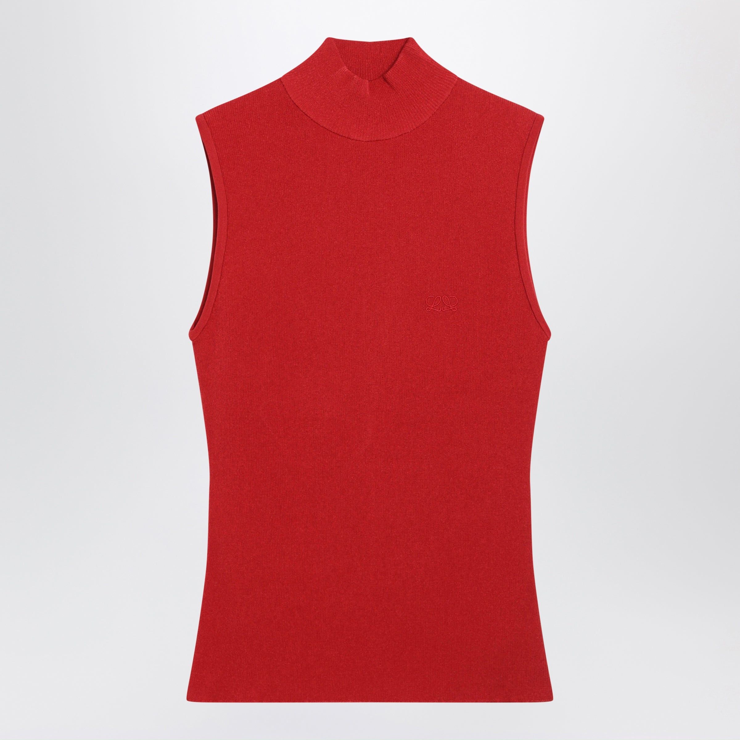 Loewe Loewe Red Viscose Blend Sleeveless Top Size S / US 4 / IT 40 - 1 Thumbnail