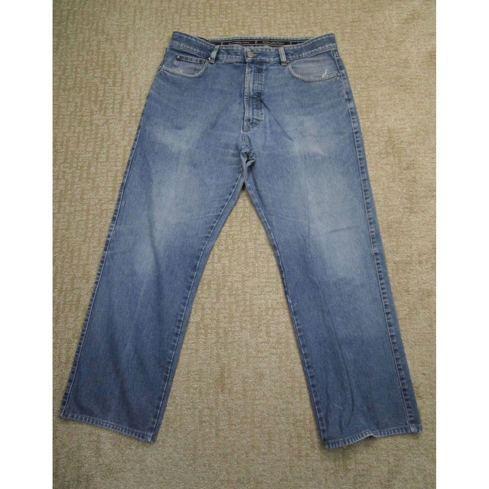 Ermenegildo Zegna Ermenegildo Zegna Jeans Men 38 Blue Straight Loose Pants Light Wash Italy Made Size US 38 / EU 54 - 2 Thumbnail