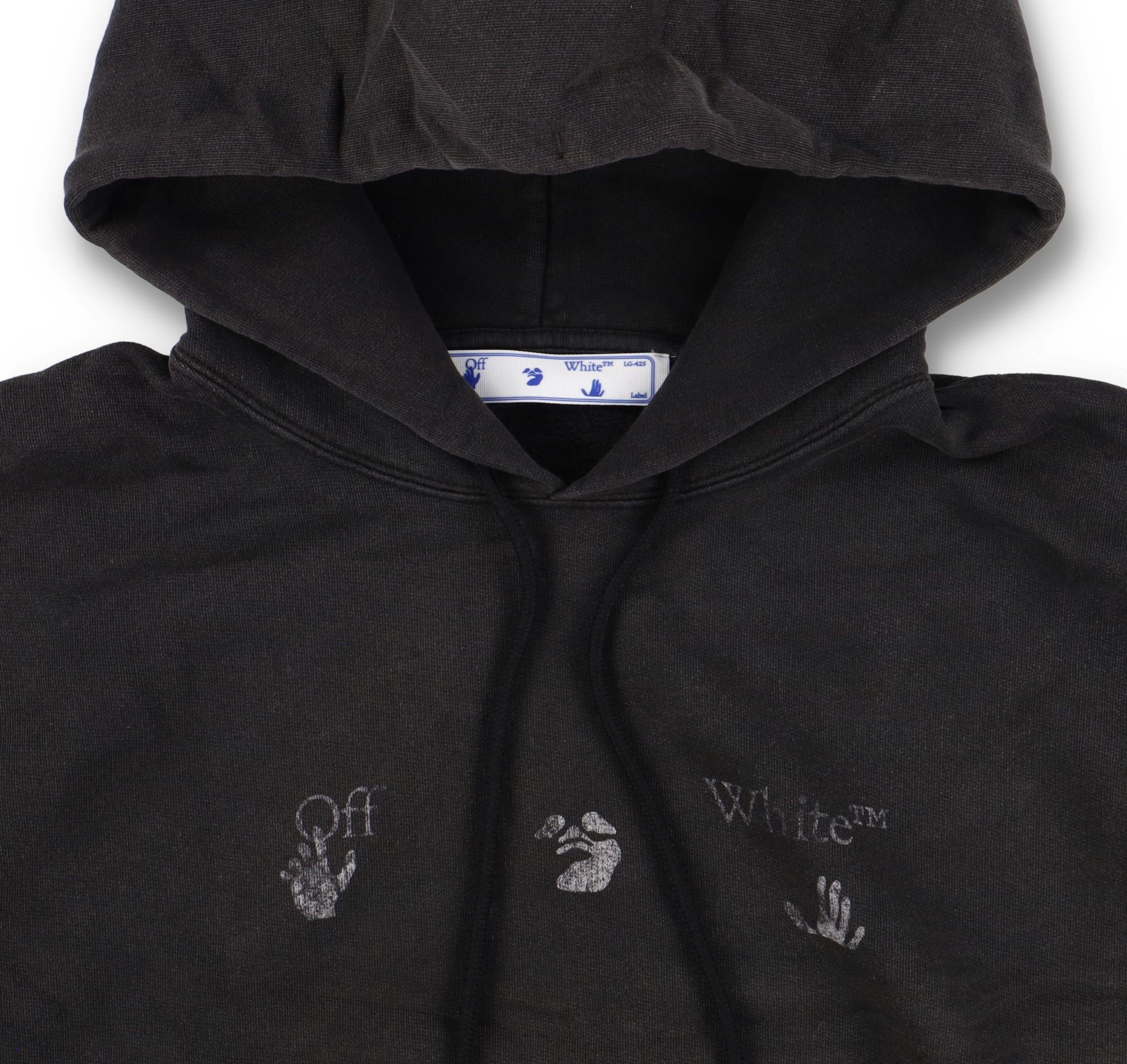 Off-White Vintage Black Big Logo Oversized Skate Hoodie Size US XXL / EU 58 / 5 - 6 Thumbnail