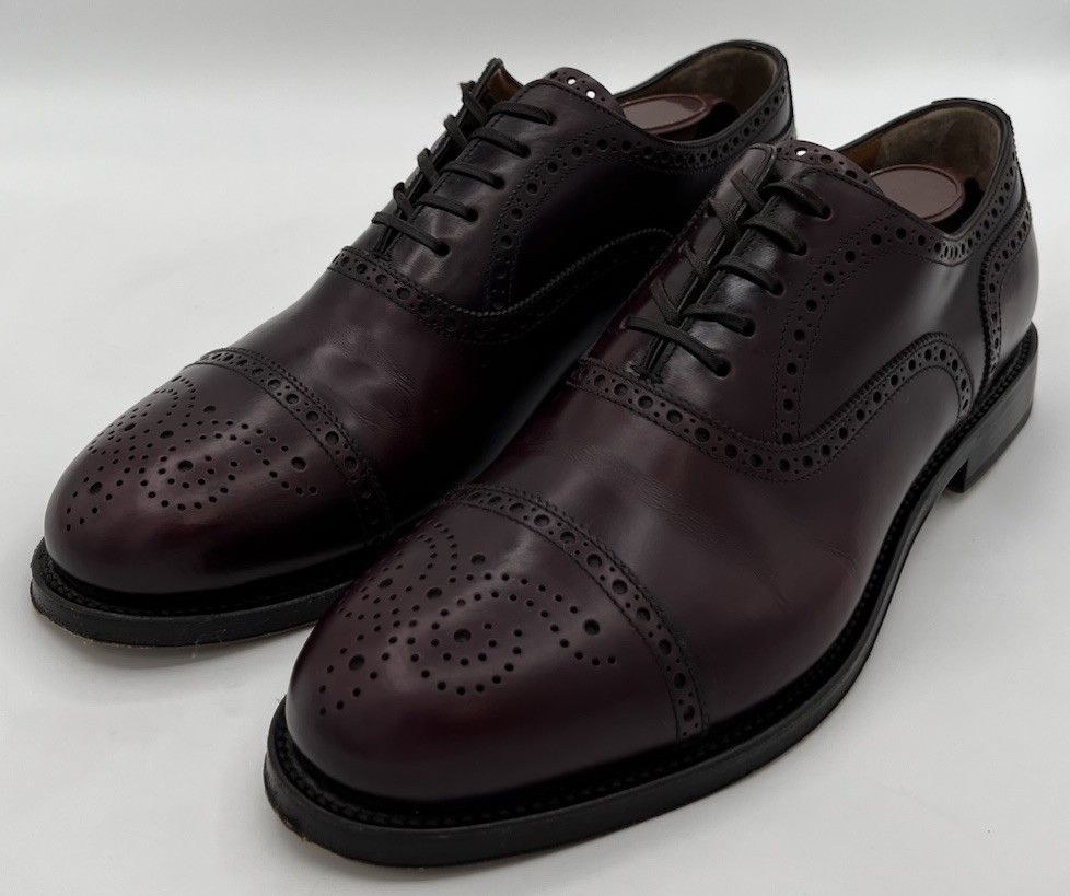 Brooks Brothers Brooks Brothers Golden Fleece Burgundy Leather Oxfords 8D Size US 8 / EU 41 - 1 Thumbnail