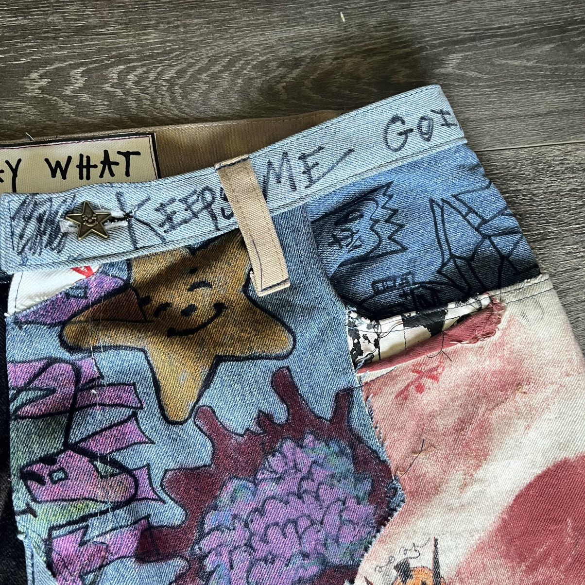 Asspizza Asspizza PWYW Pay What You Want Denim Jeans Patchwork Custom Size US 38 / EU 54 - 14 Thumbnail